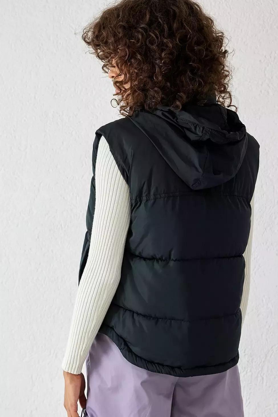 Black Iets Frans... Recycled 90S Puffer Gilet, , large image number 1