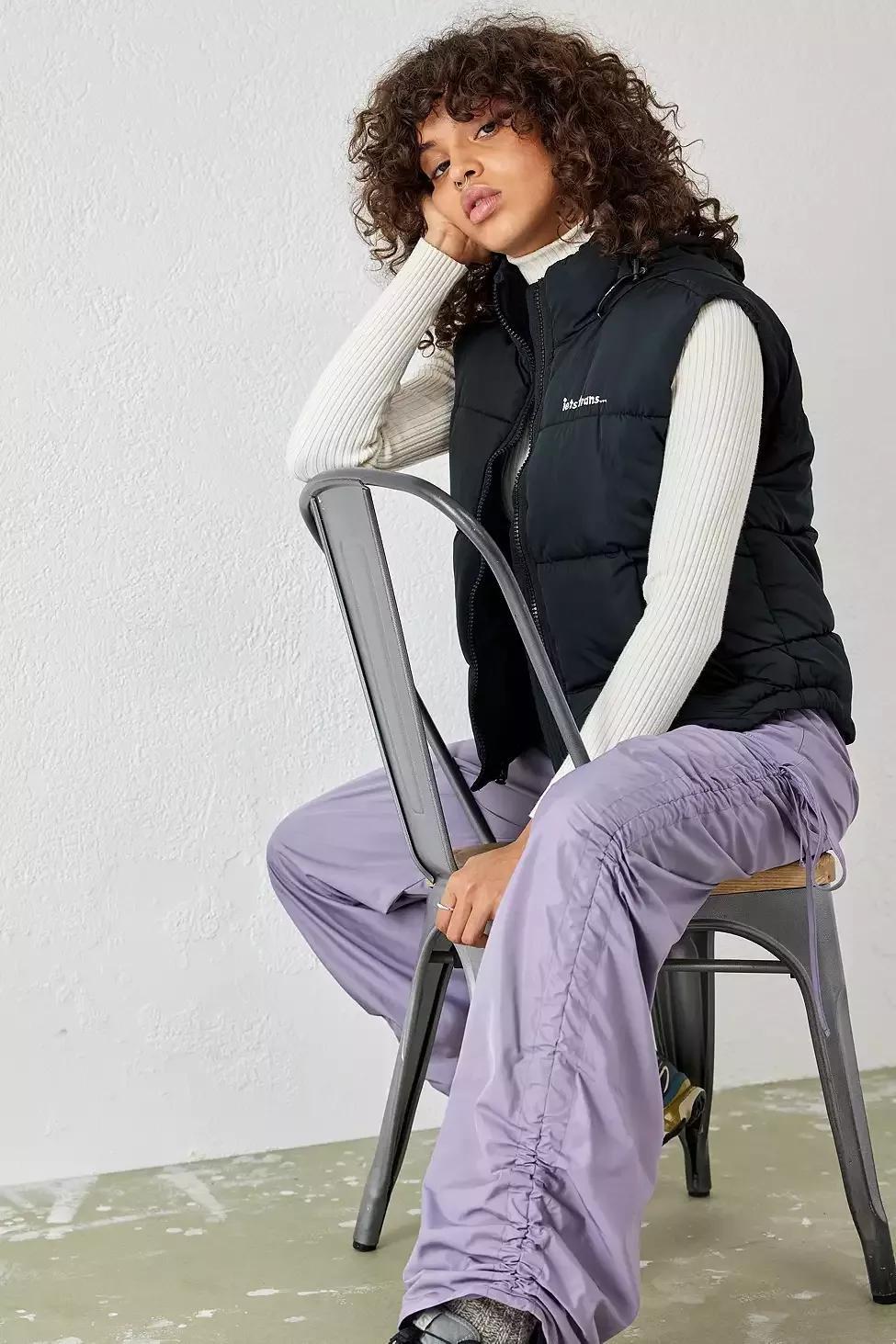 Black Iets Frans... Recycled 90S Puffer Gilet, , large image number 3