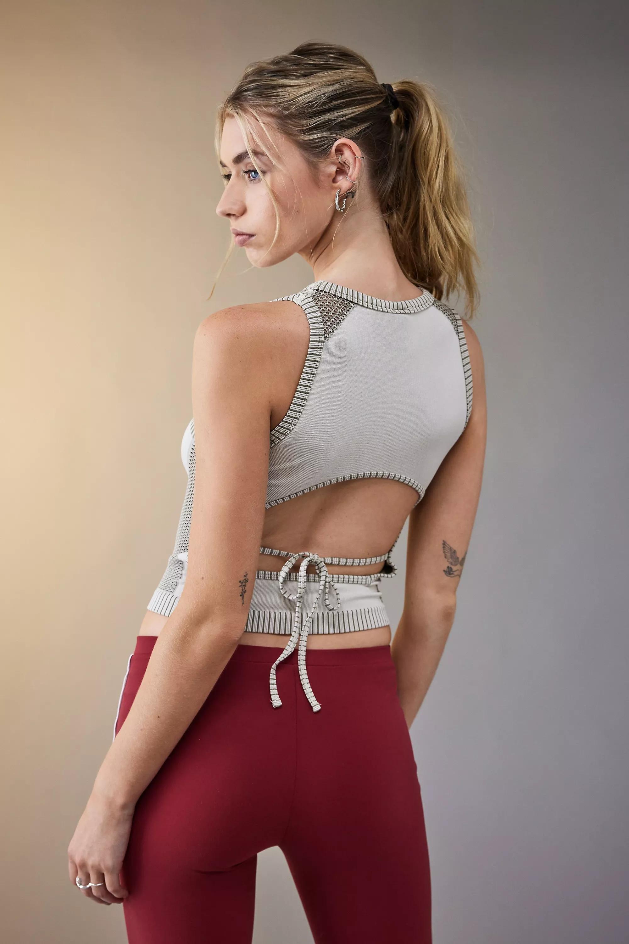 Grey If Lara Recycled Tank, TAUPE, large image number 3