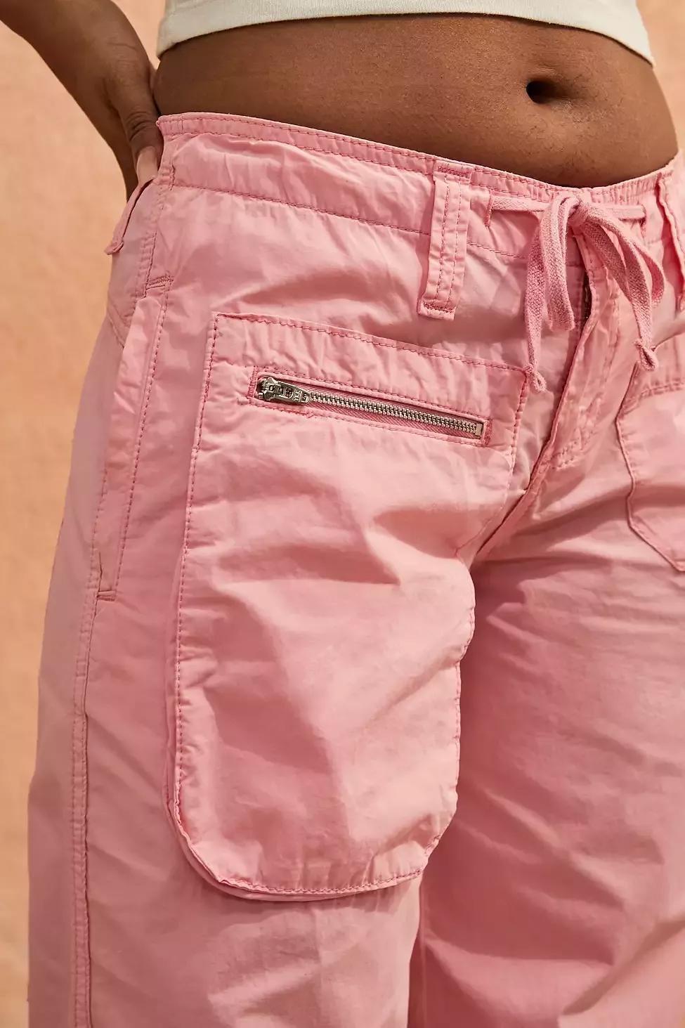 Urban Outfitters - PINK BDG Pink Cargo Trousers