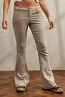Urban Outfitters - BEIGE Urban Outfitters Archive Stone Stripe Tailor Flare Trousers