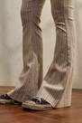 Urban Outfitters - BEIGE Urban Outfitters Archive Stone Stripe Tailor Flare Trousers