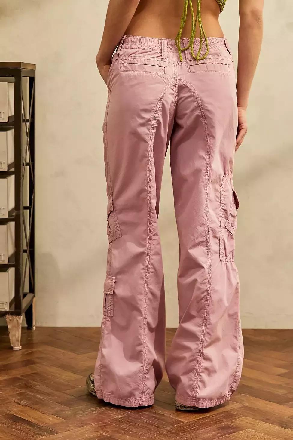 Urban Outfitters LILAC BDG Pink Y2K Low-Rise Cargo Pants