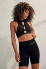 Urban Outfitters - BLK iets frans... Black Longline Ribbed Cycling Shorts