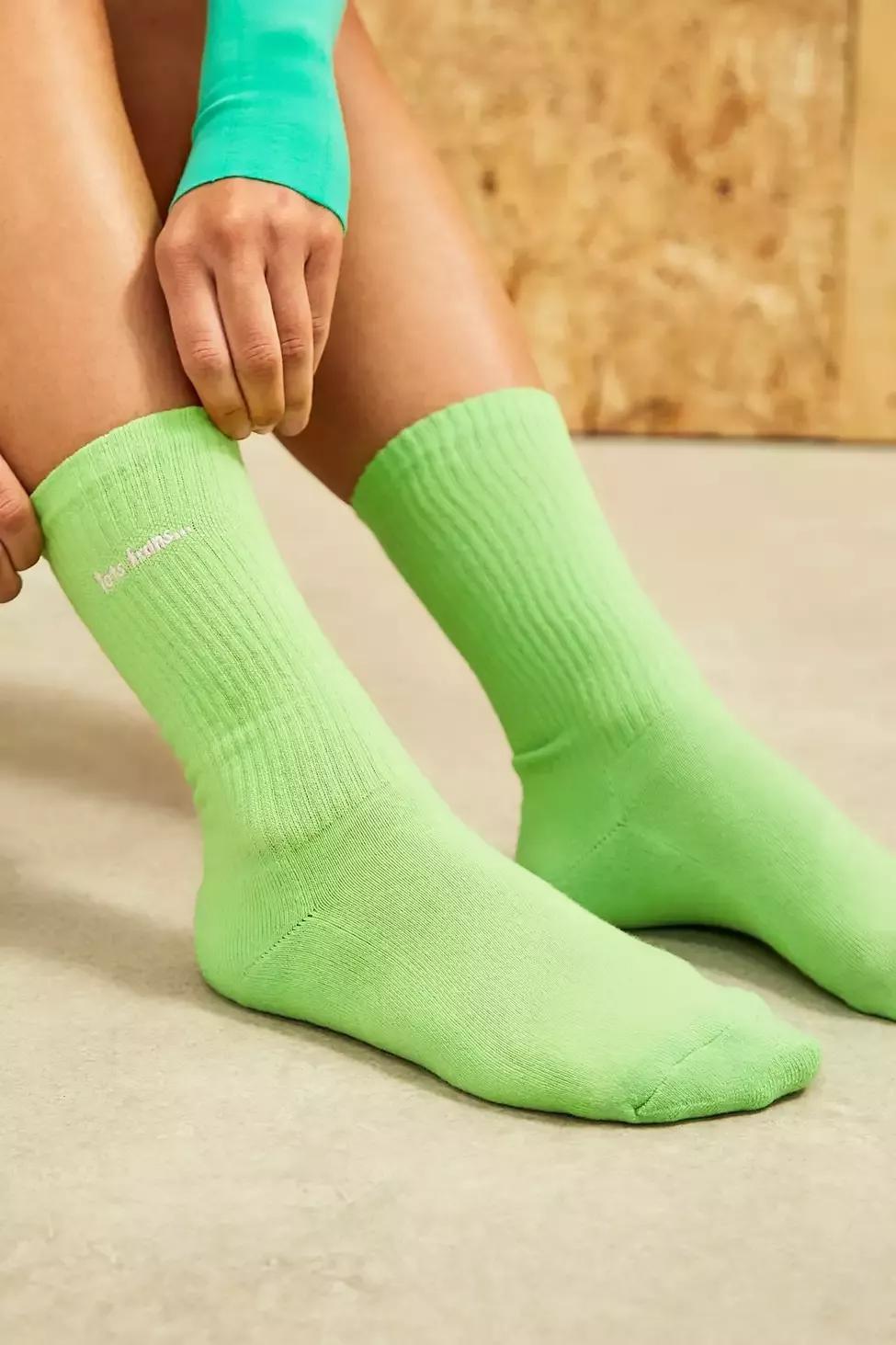 GRN iets frans... Green Socks, , large image number 1