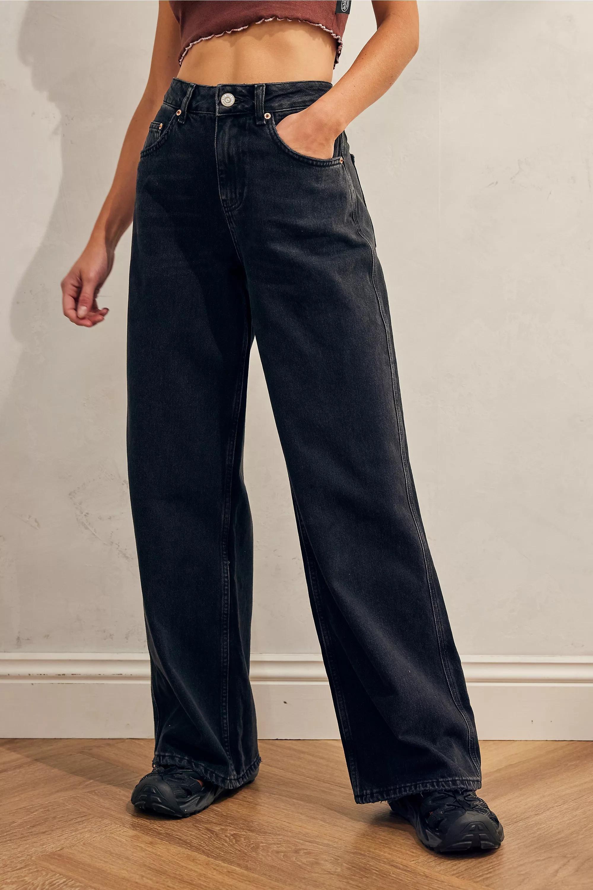 Black Puddle Jeans, , large image number 0
