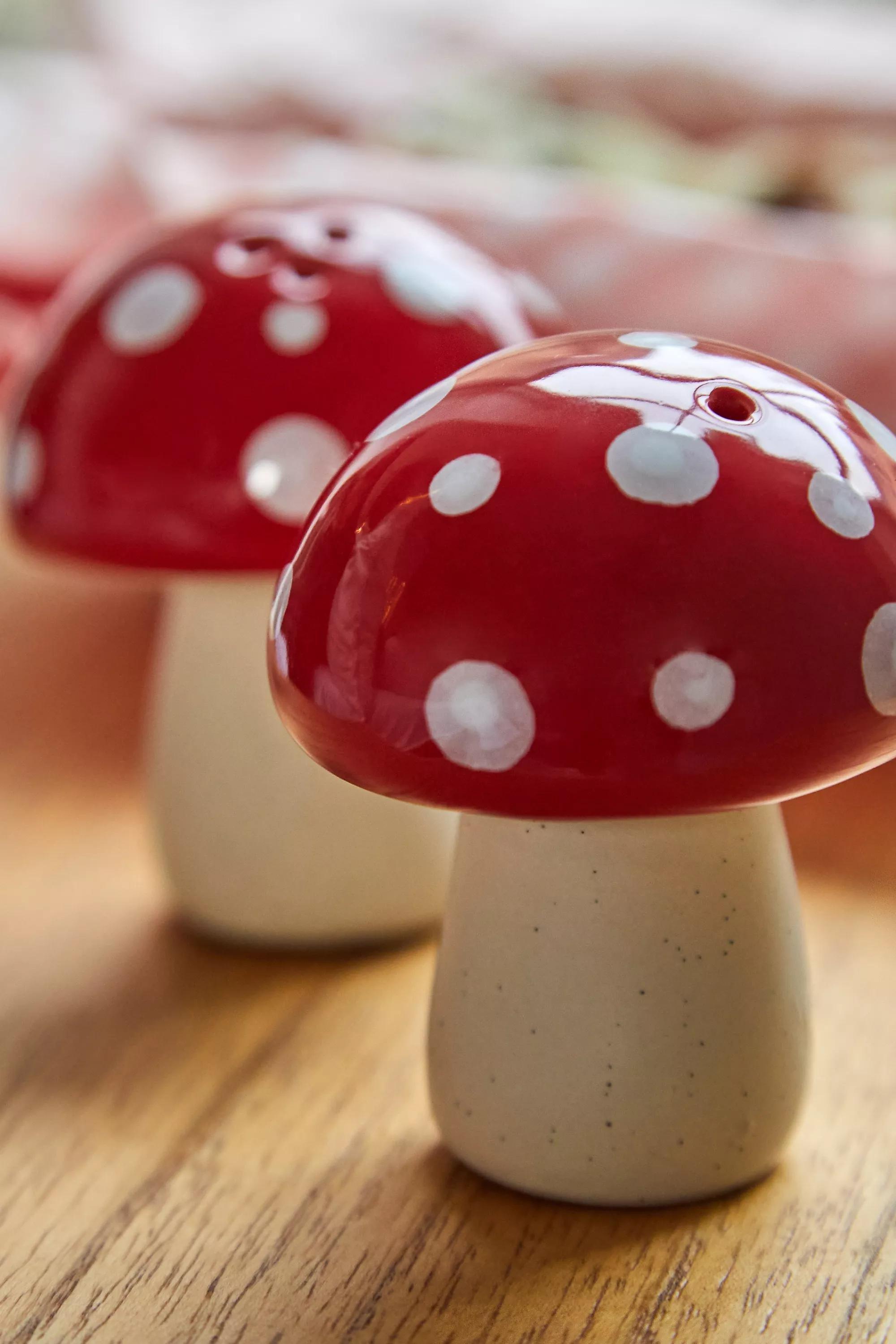Red Mushroom Salt And Pepper Shakers, , large image number 2