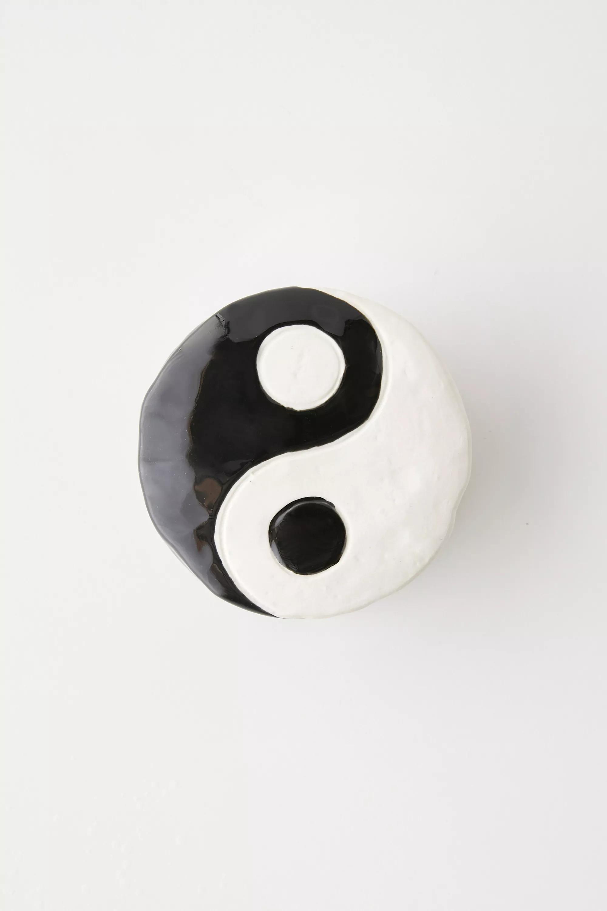 White Yin & Yang Stash Box, , large image number 1