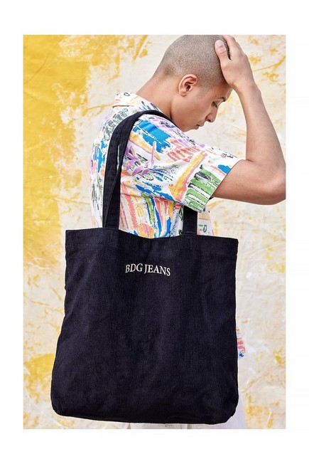 Urban Outfitters - GREY BDG Gunmetal Corduroy Tote Bag