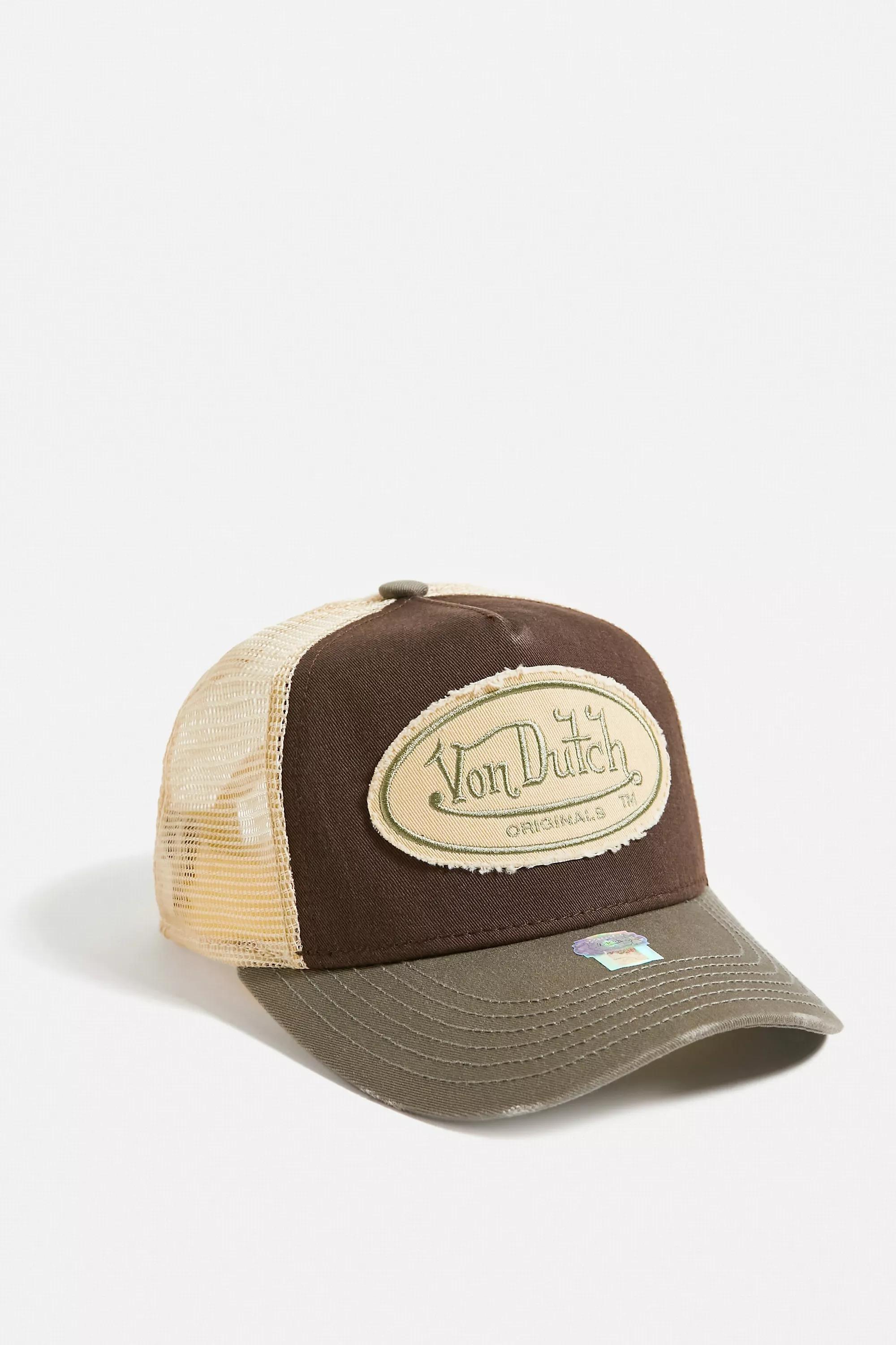 Brown Von Dutch Overdyed Trucker Hat, , large image number 2