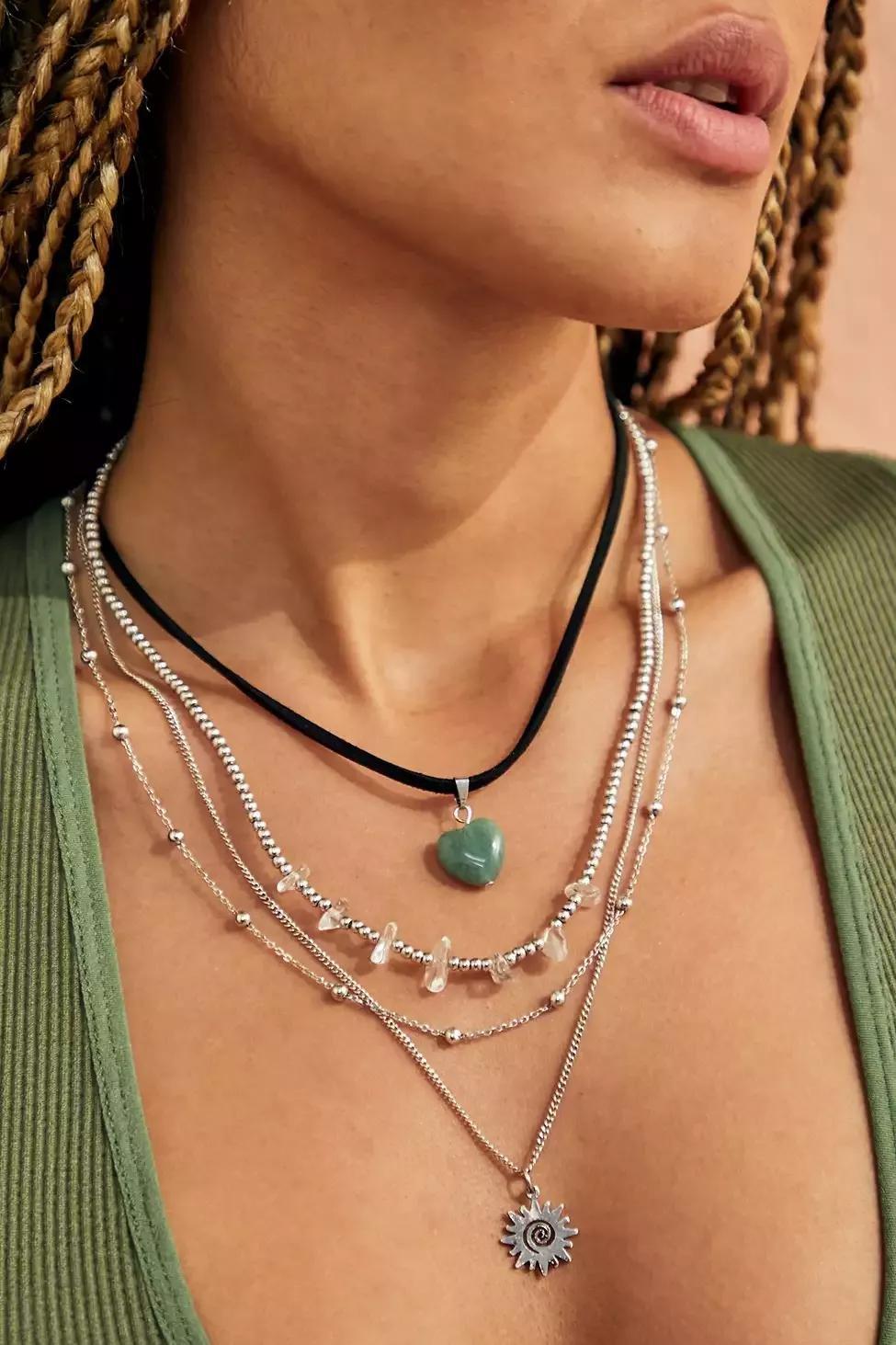 SLVR Boho Multilayer Necklace, , large image number 0