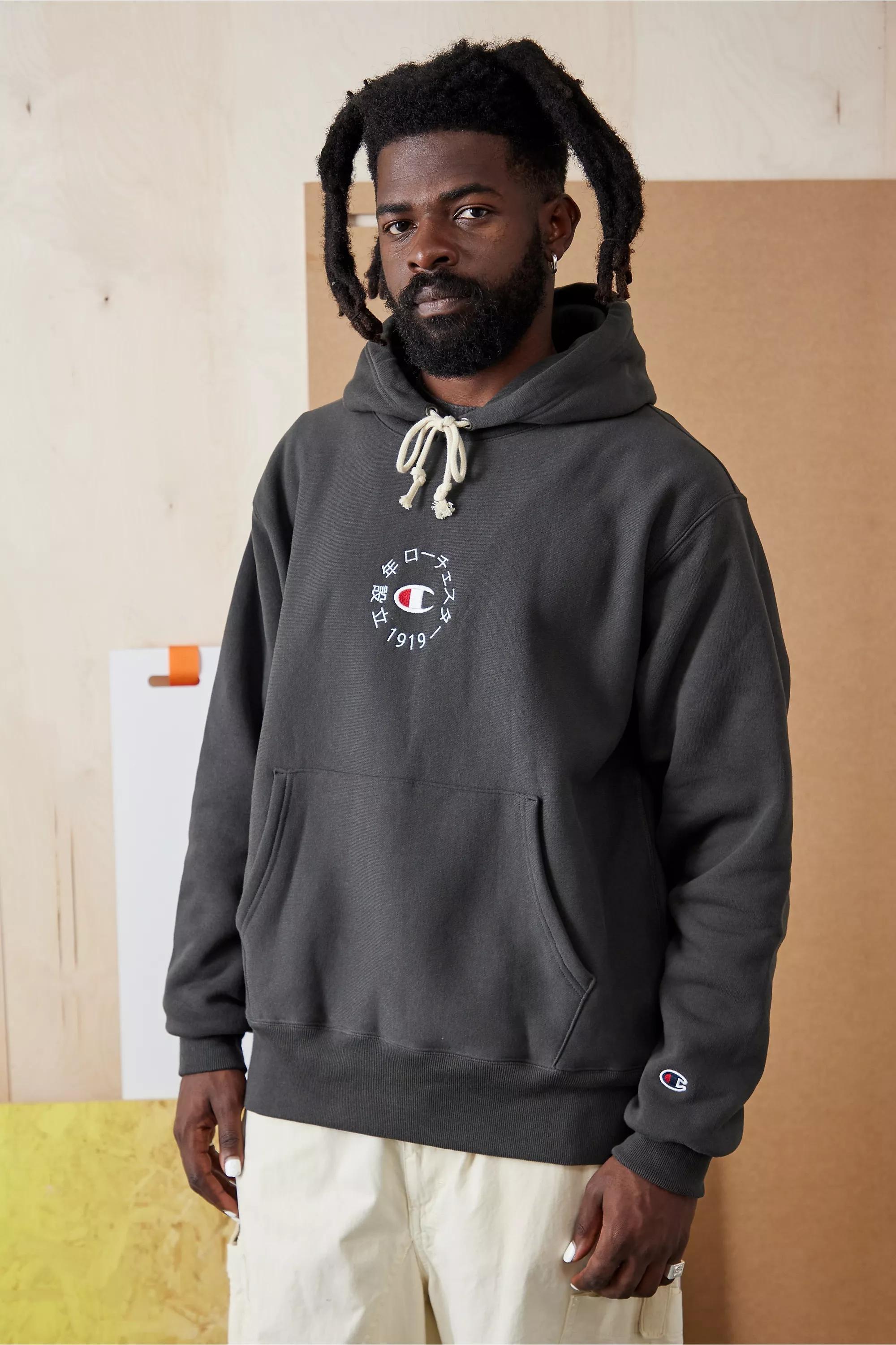 Black champion best sale hoodie urban outfitters