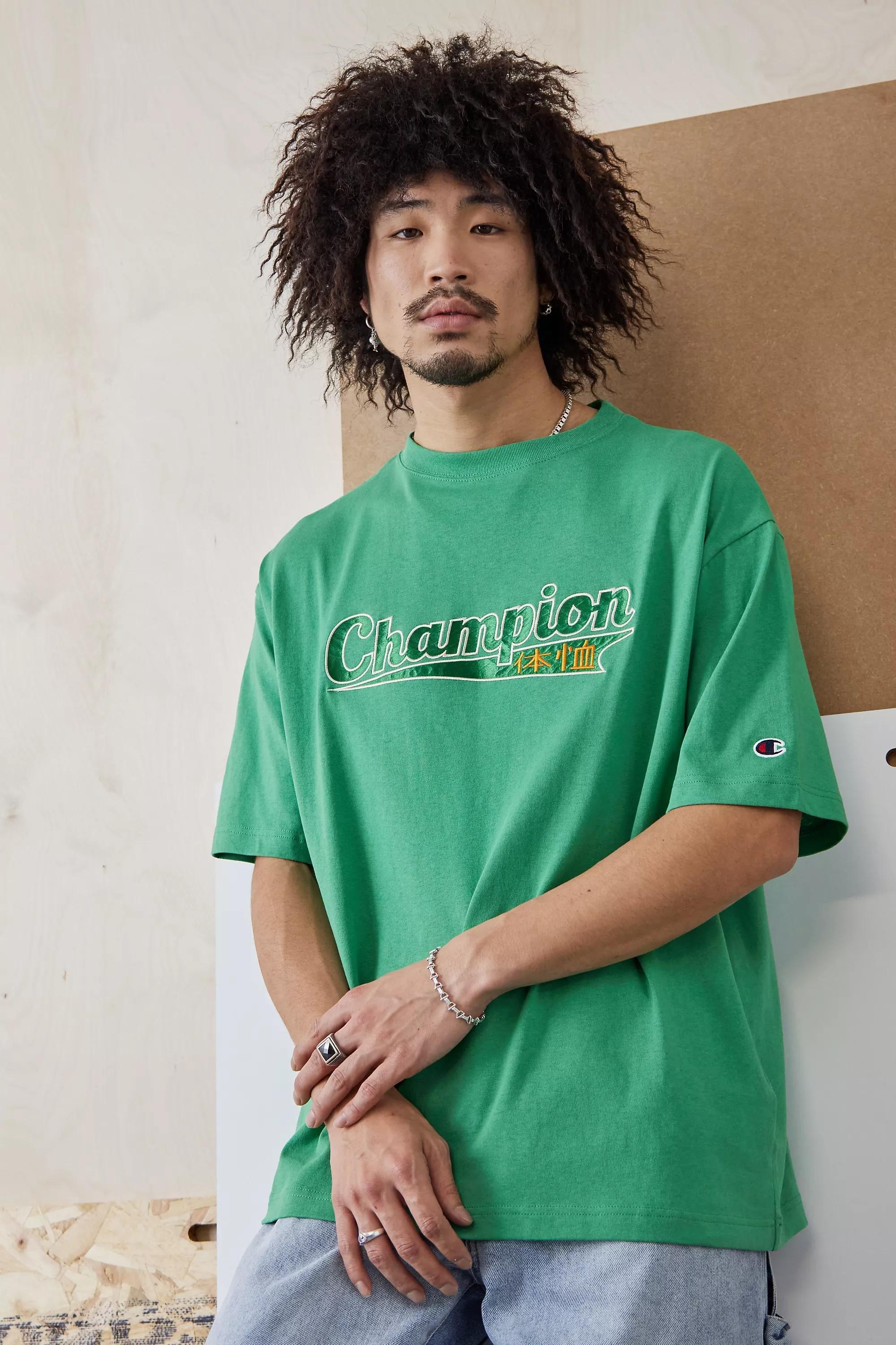 Champion green outlet tee