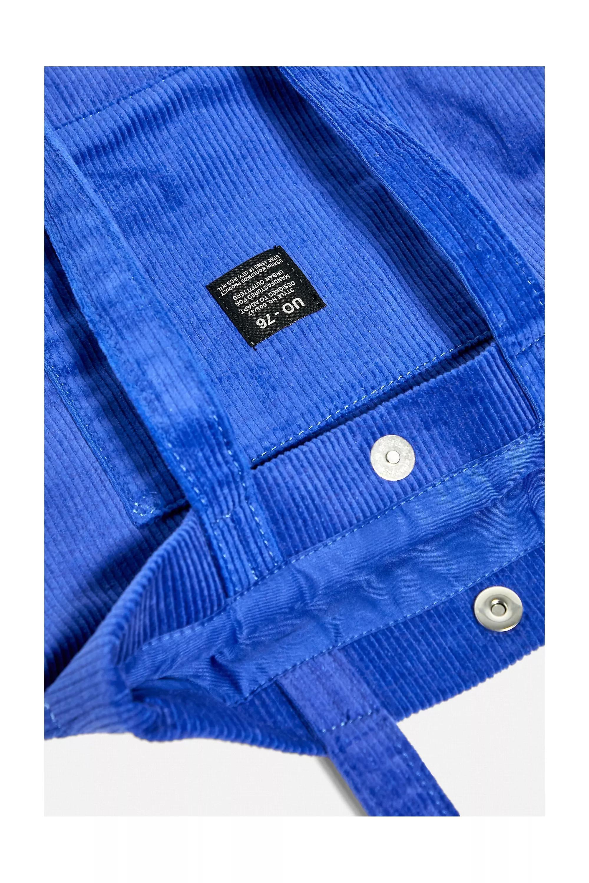Blue Uo Corduroy Pocket Tote Bag, , large image number 2