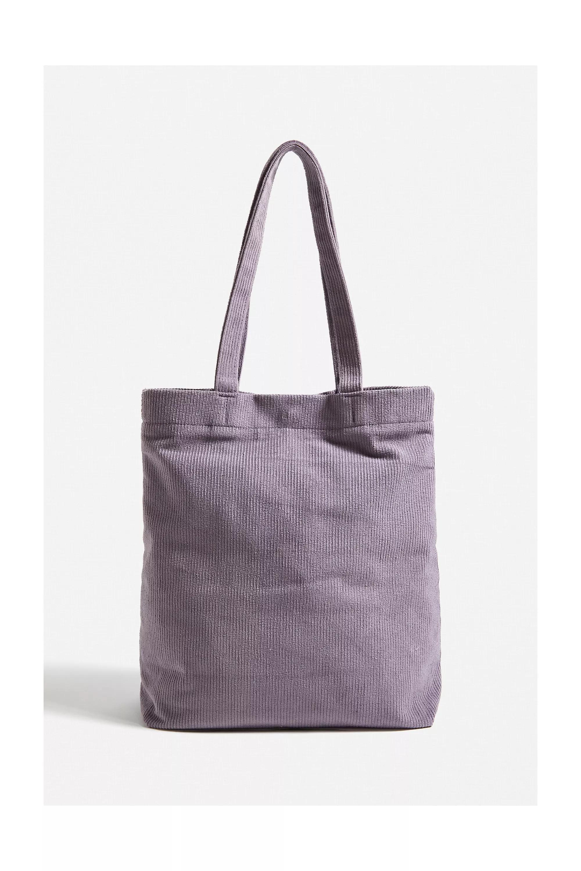 Purple Uo Corduroy Pocket Tote Bag, , large image number 4