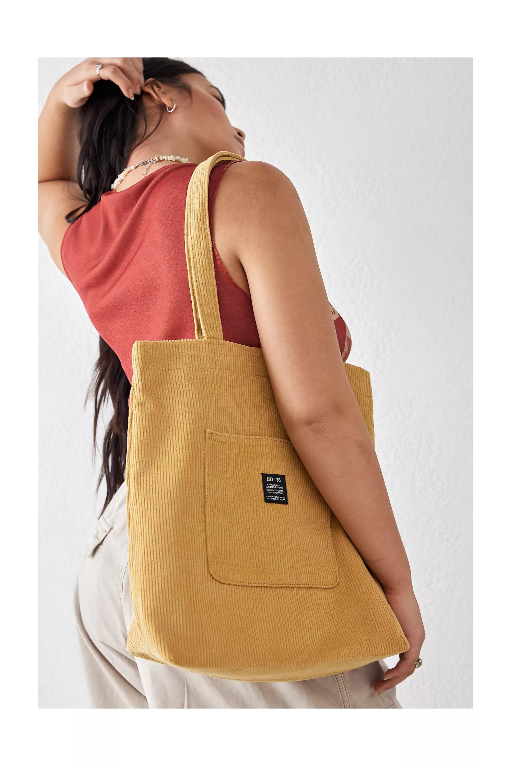 UO Corduroy Pocket Tote Bag