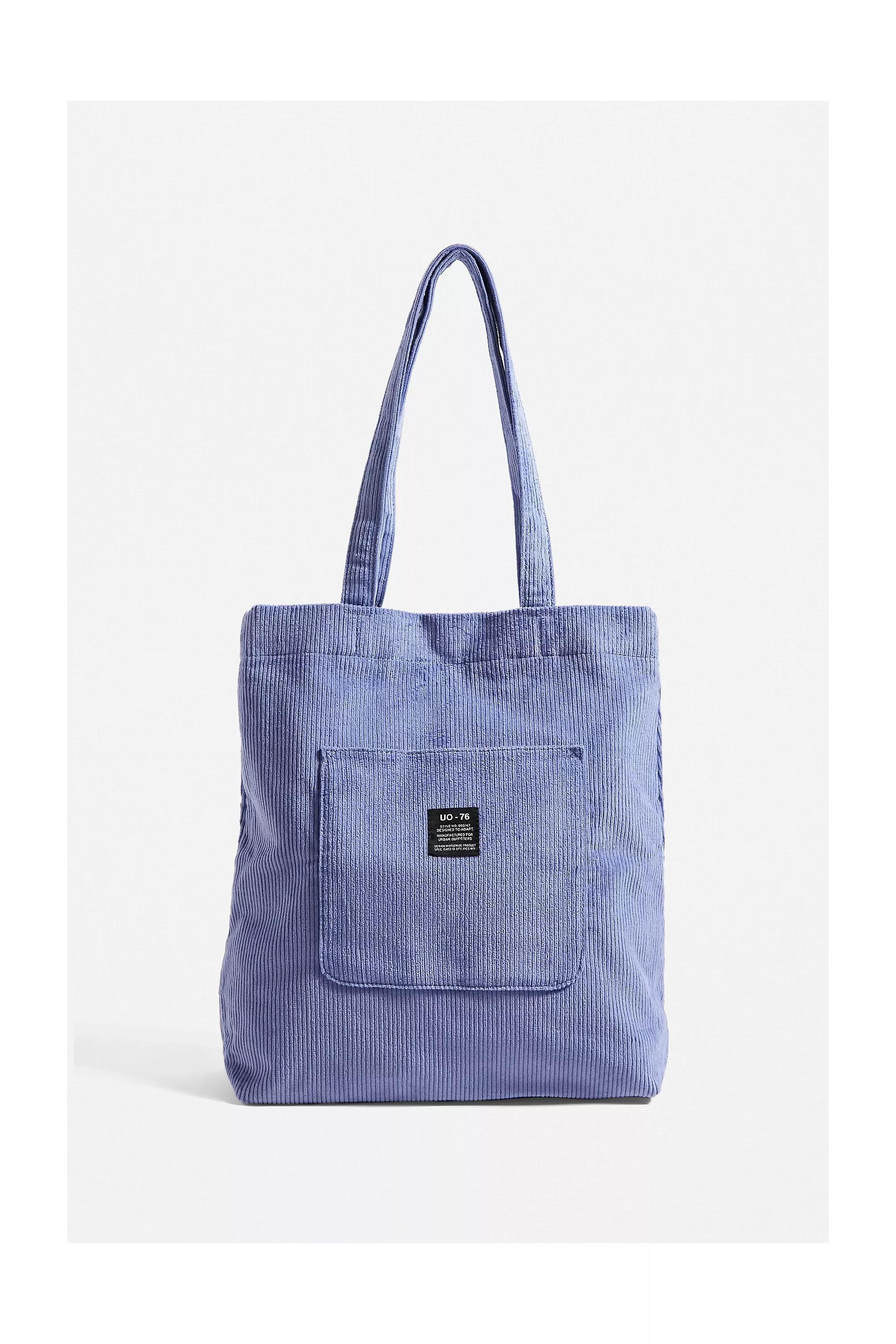 Blue Uo Corduroy Pocket Tote Bag, TURQ D, large image number 4