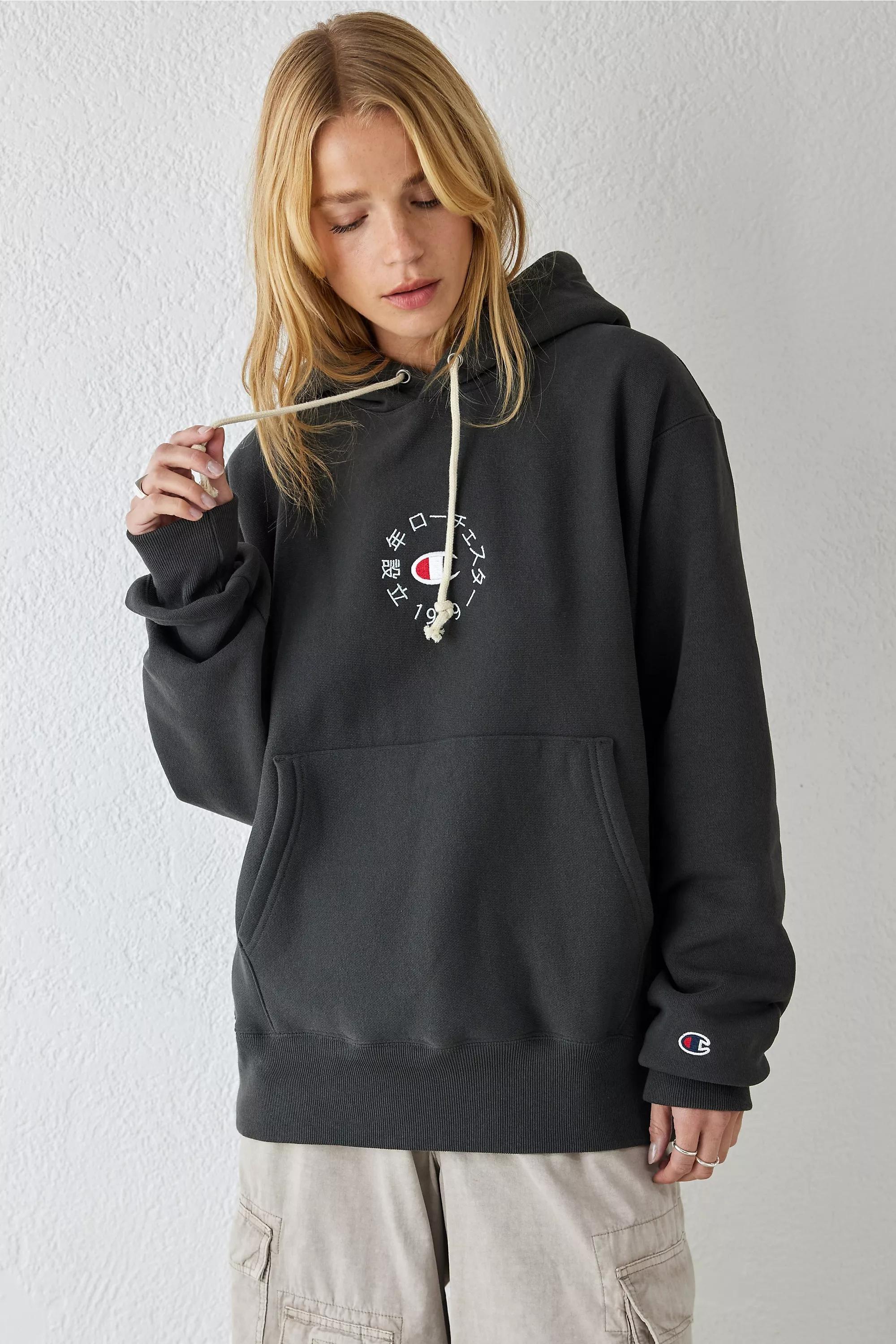 Champion novelty graphic outlet hoodie