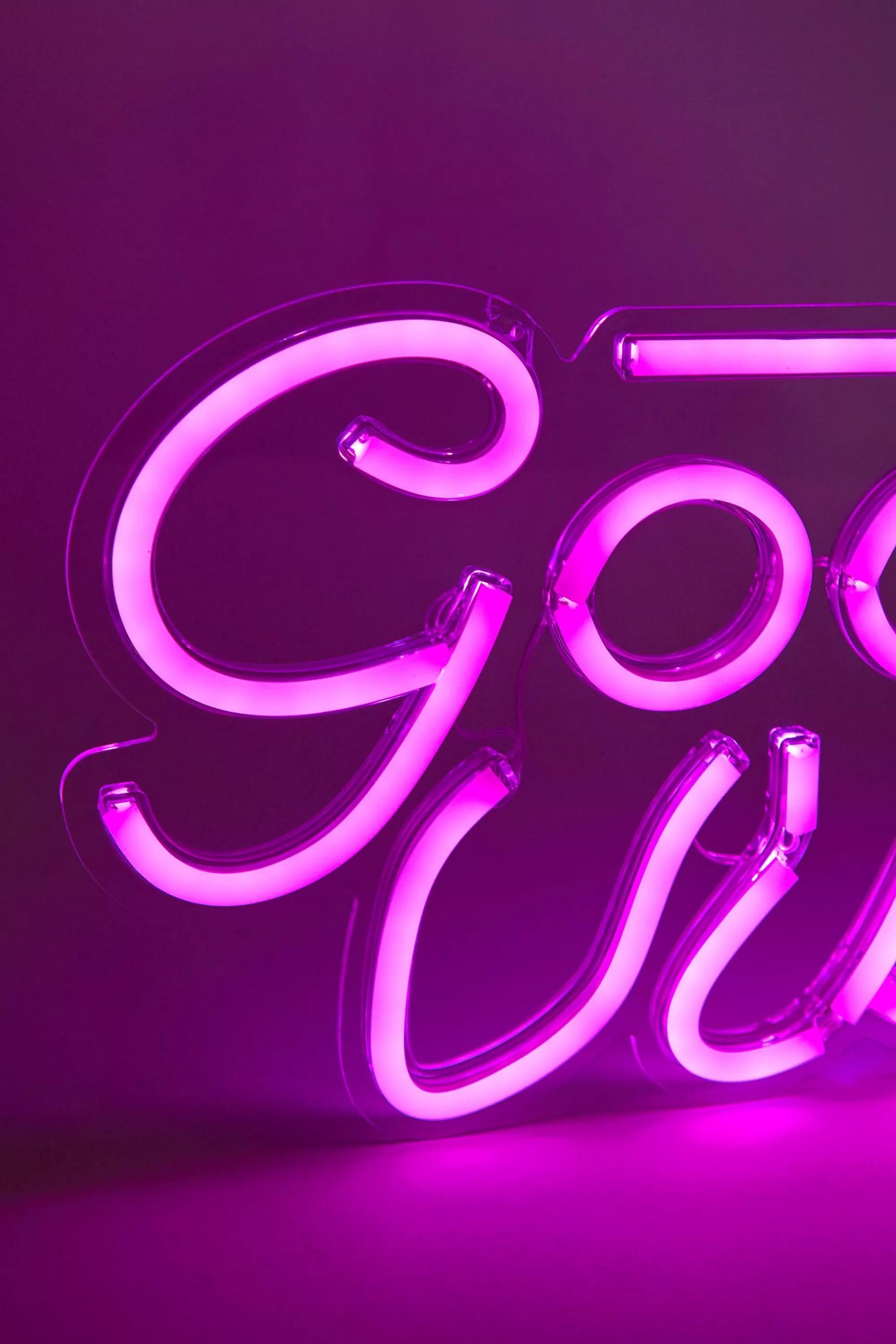 Pink Good Vibes Neon Light, , large image number 1