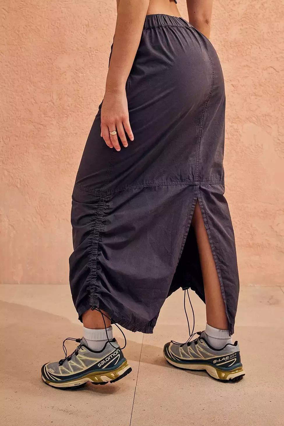 Black Bdg Cargo Maxi Skirt, , large image number 2