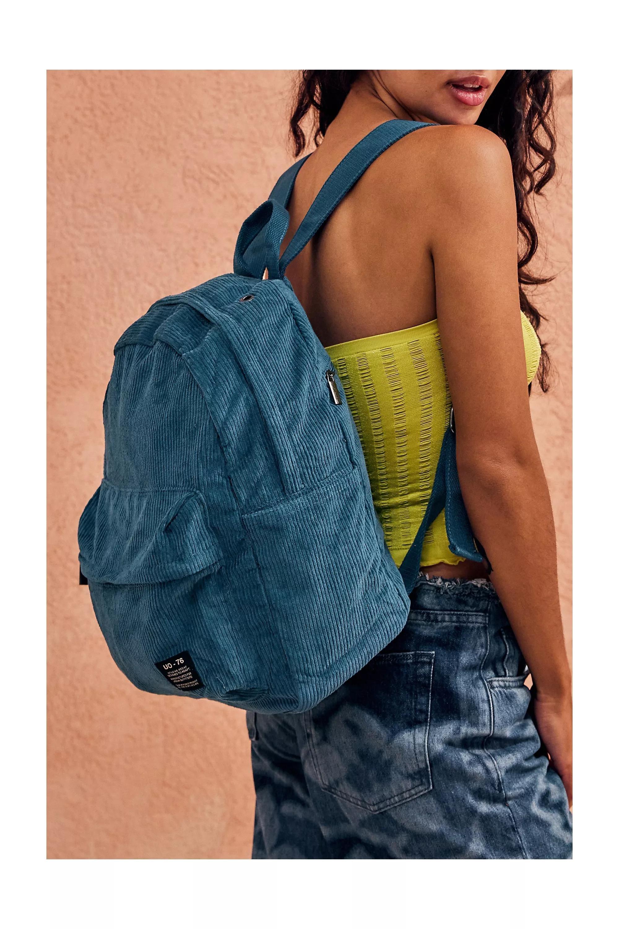 BLUE UO Corduroy Backpack, , large image number 0