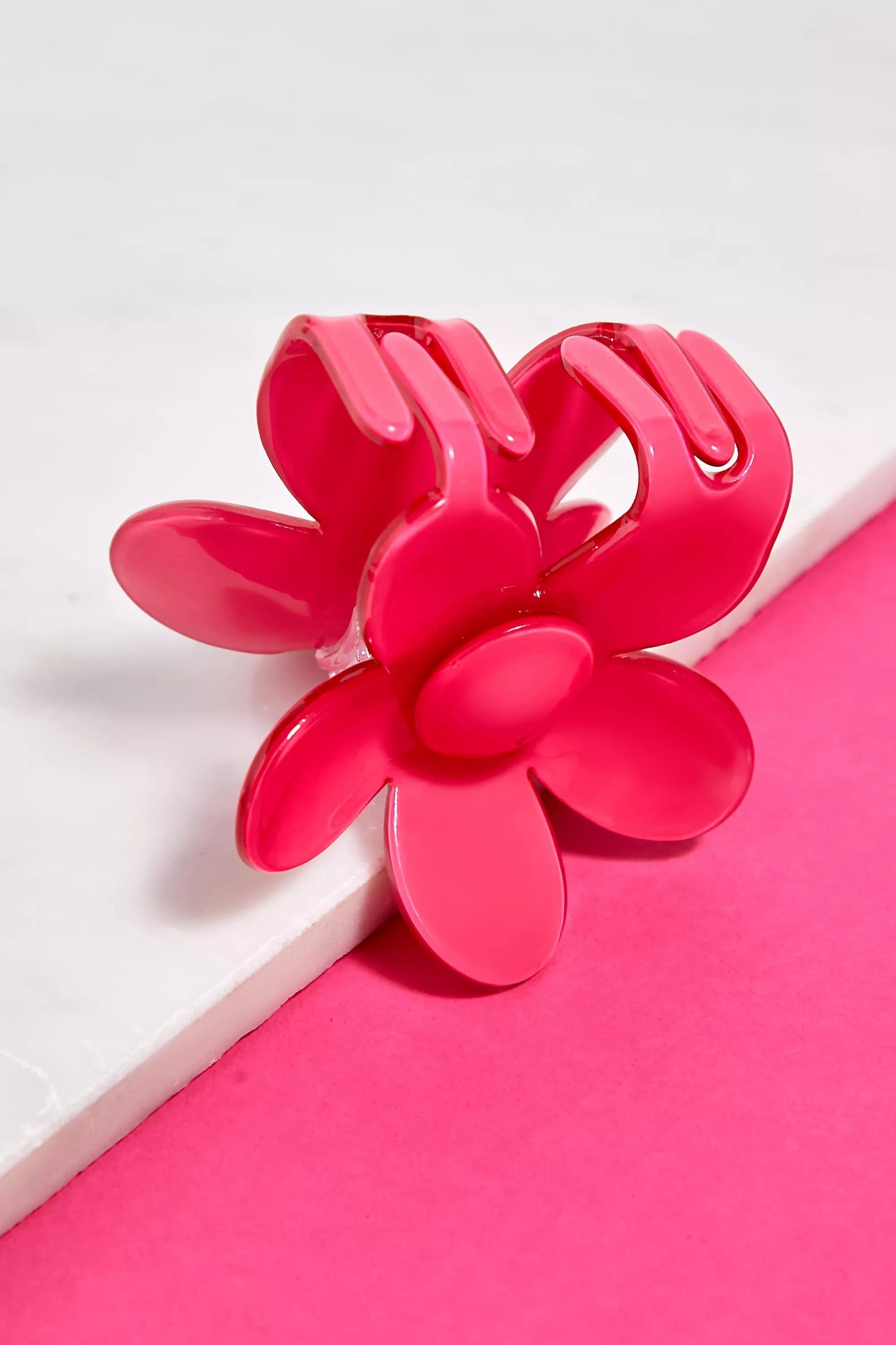 PINK Bloom Floral Claw Clip, , large image number 2