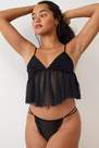 Urban Outfitters - Black Out From Under Strappy Mesh Thong