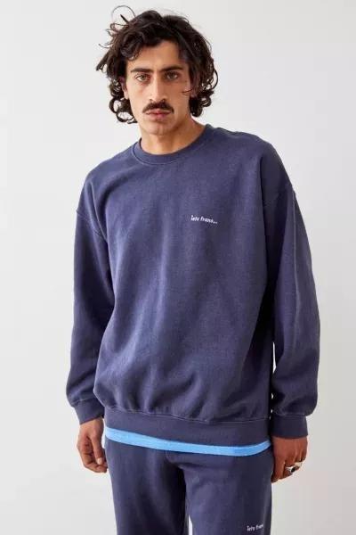 Urban Outfitters BLUE iets frans Denim Blue Sweatshirt Azadea UAE