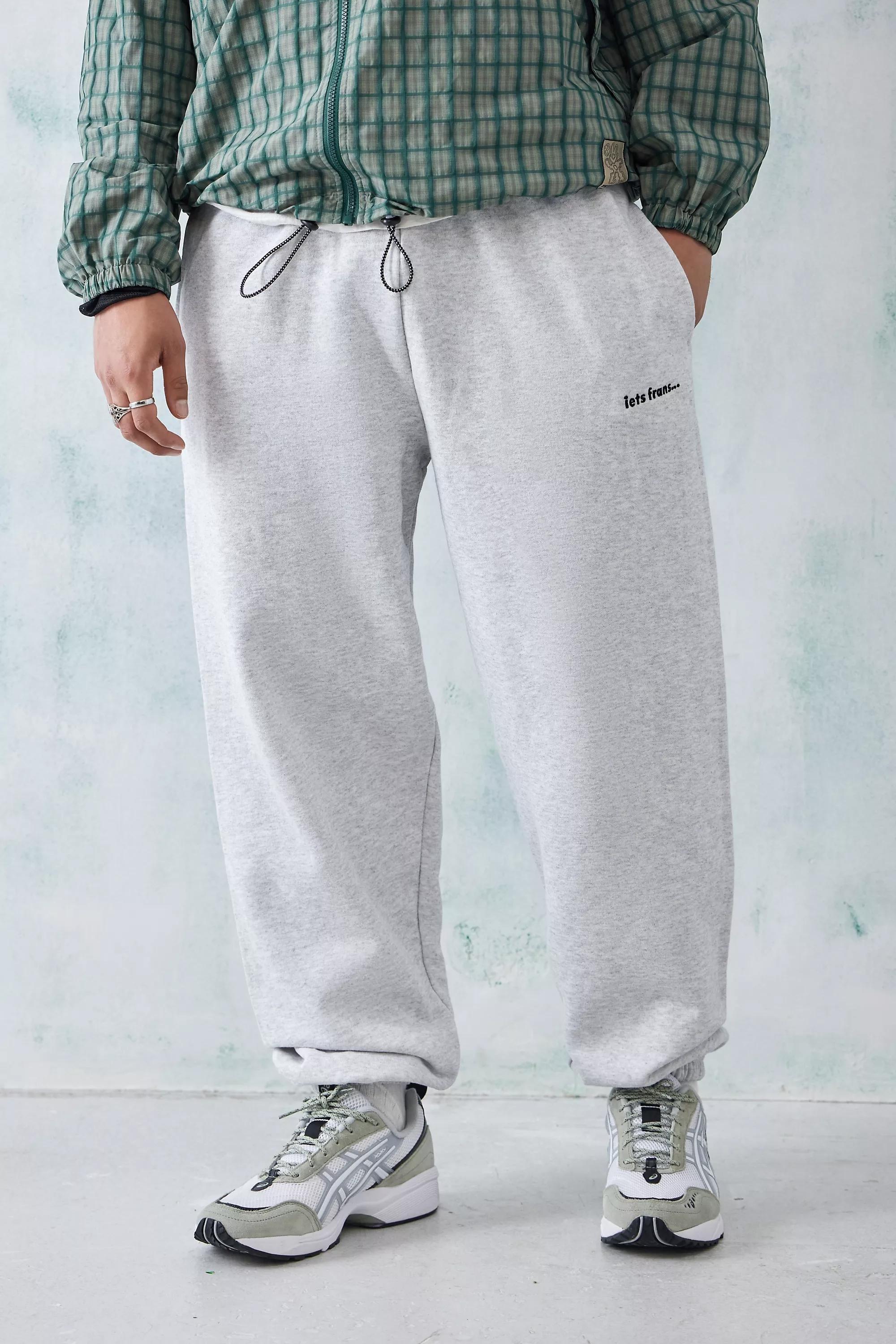 Grey Iets Frans... Marl Joggers, GREY, large image number 1