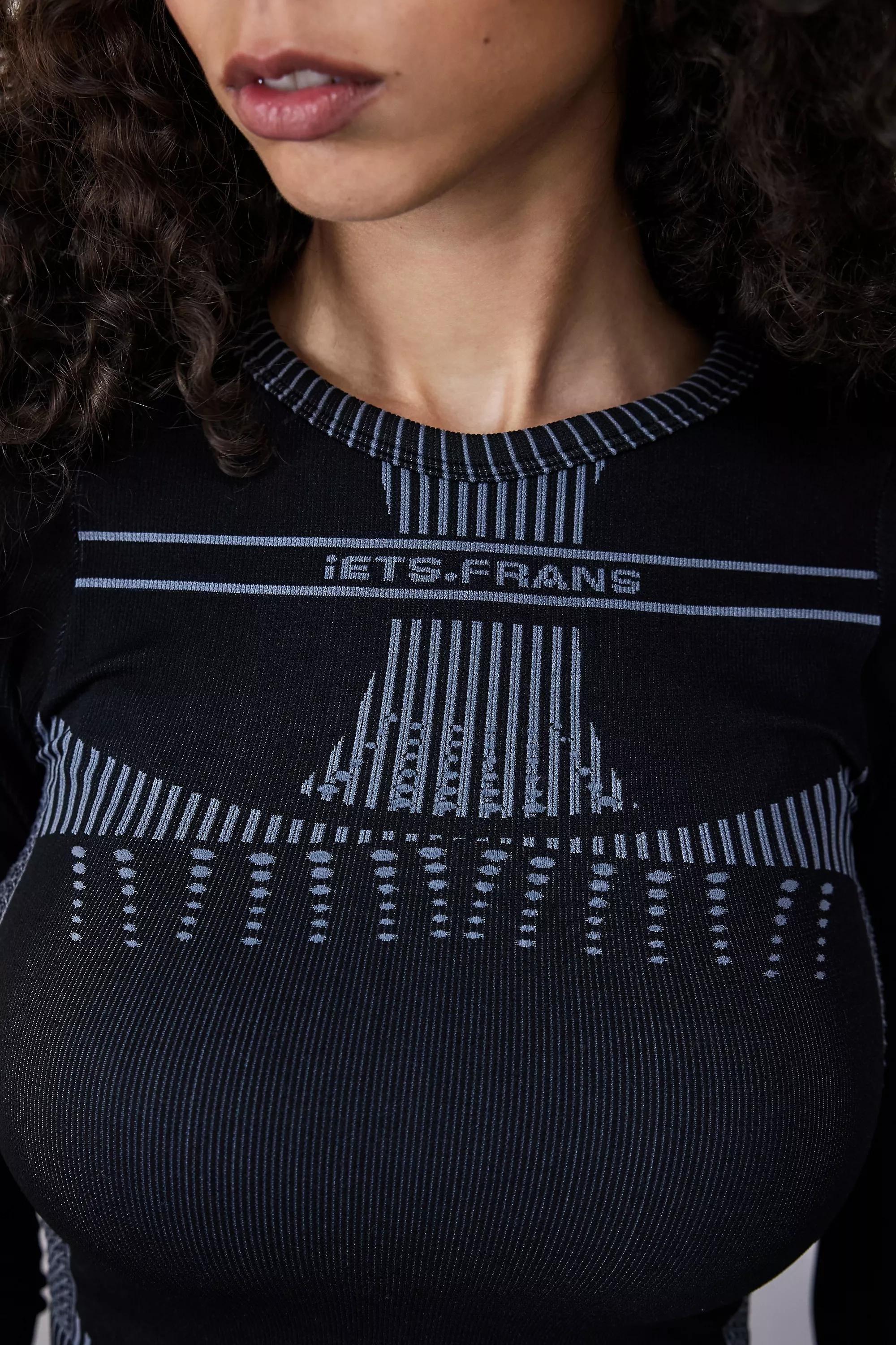 Black Iets Frans... Long-Sleeved Top, BLK, large image number 1