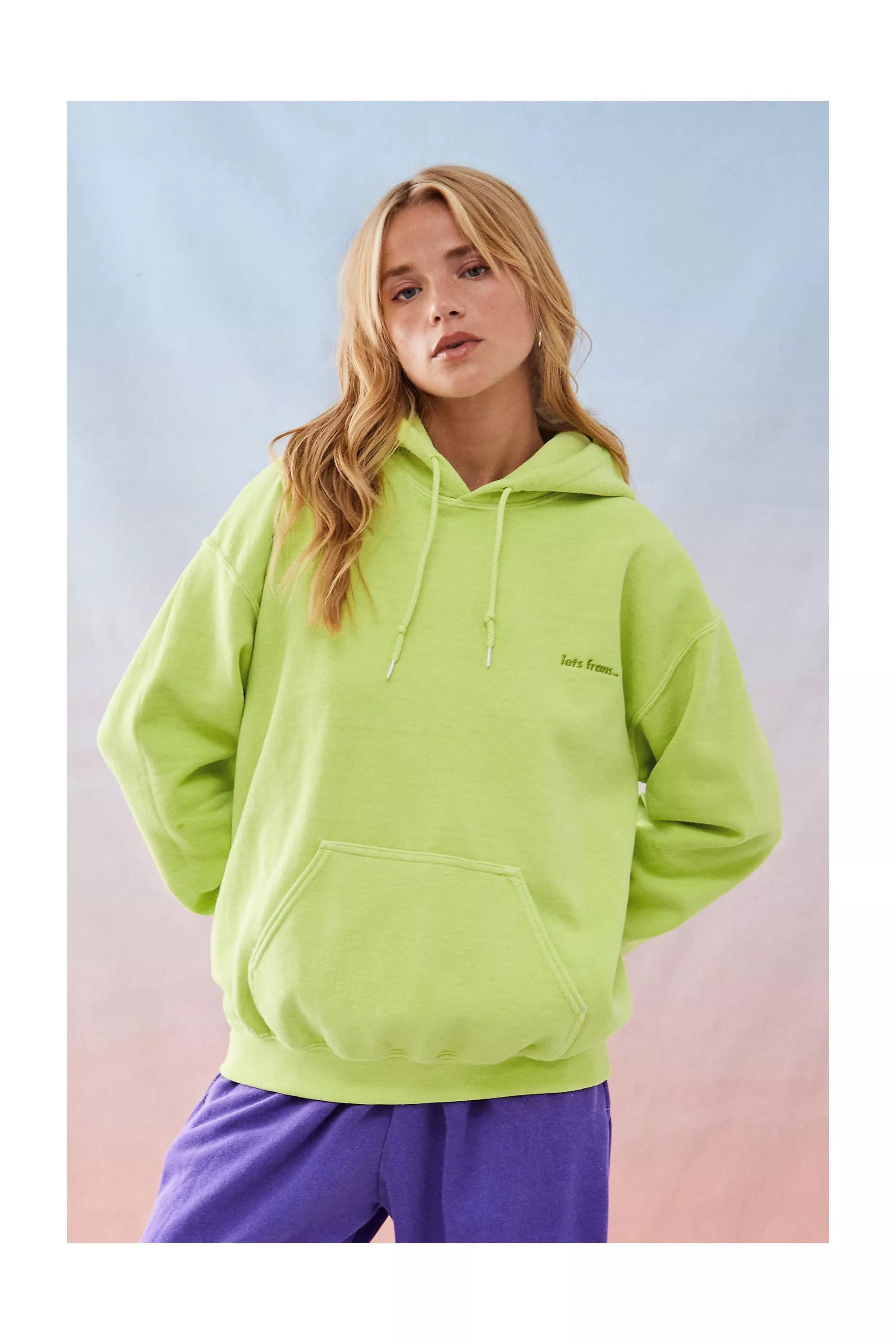Urban Outfitters LIM iets frans... Lime Green Hoodie | Azadea UAE