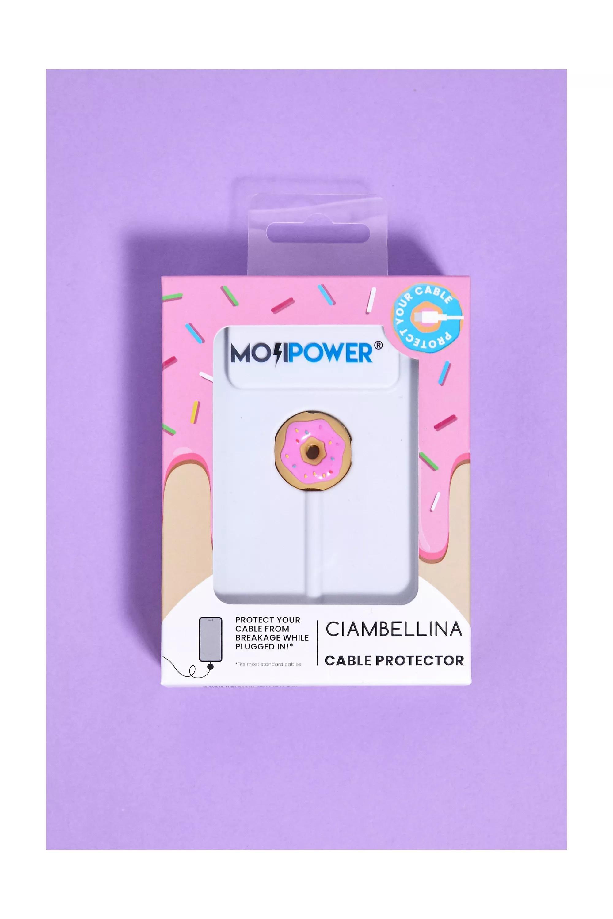 Pink Moji power Donut Bite Cable Protector, PINK, large image number 2