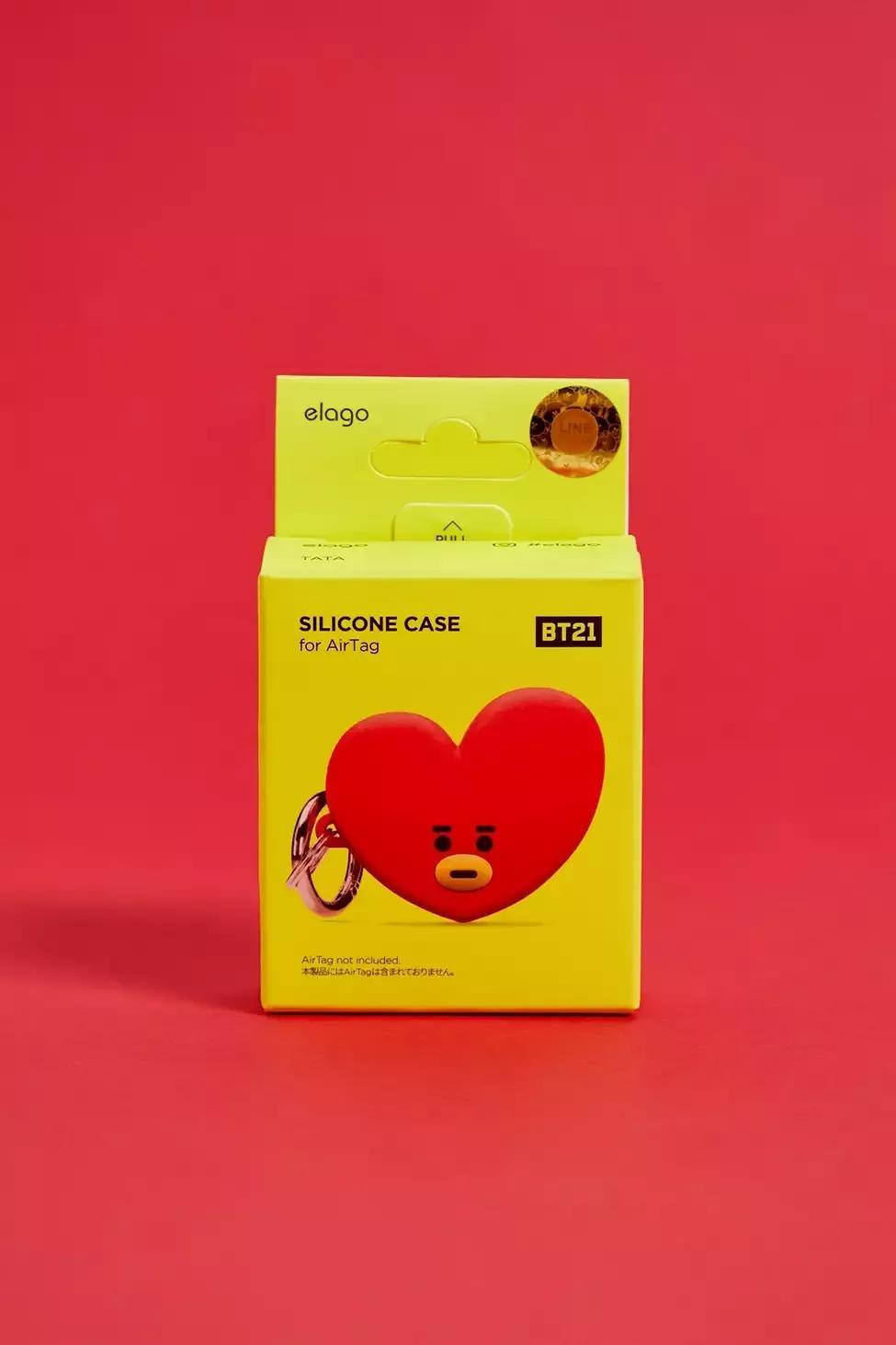 Red Elago Tata Love Heart Airtag Case, , large image number 2