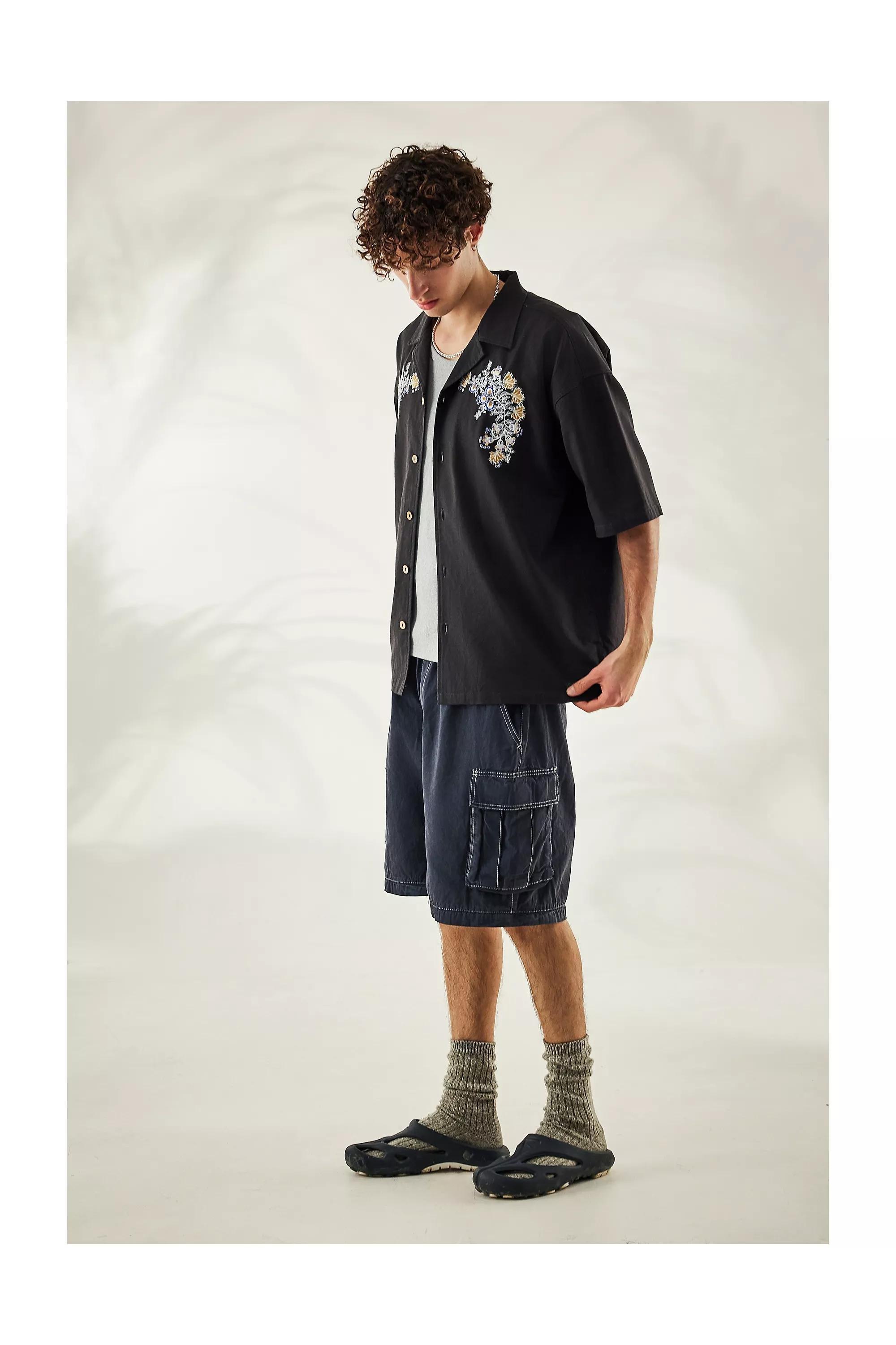 Black Bdg Zip Off Cargo Trousers, , large image number 1