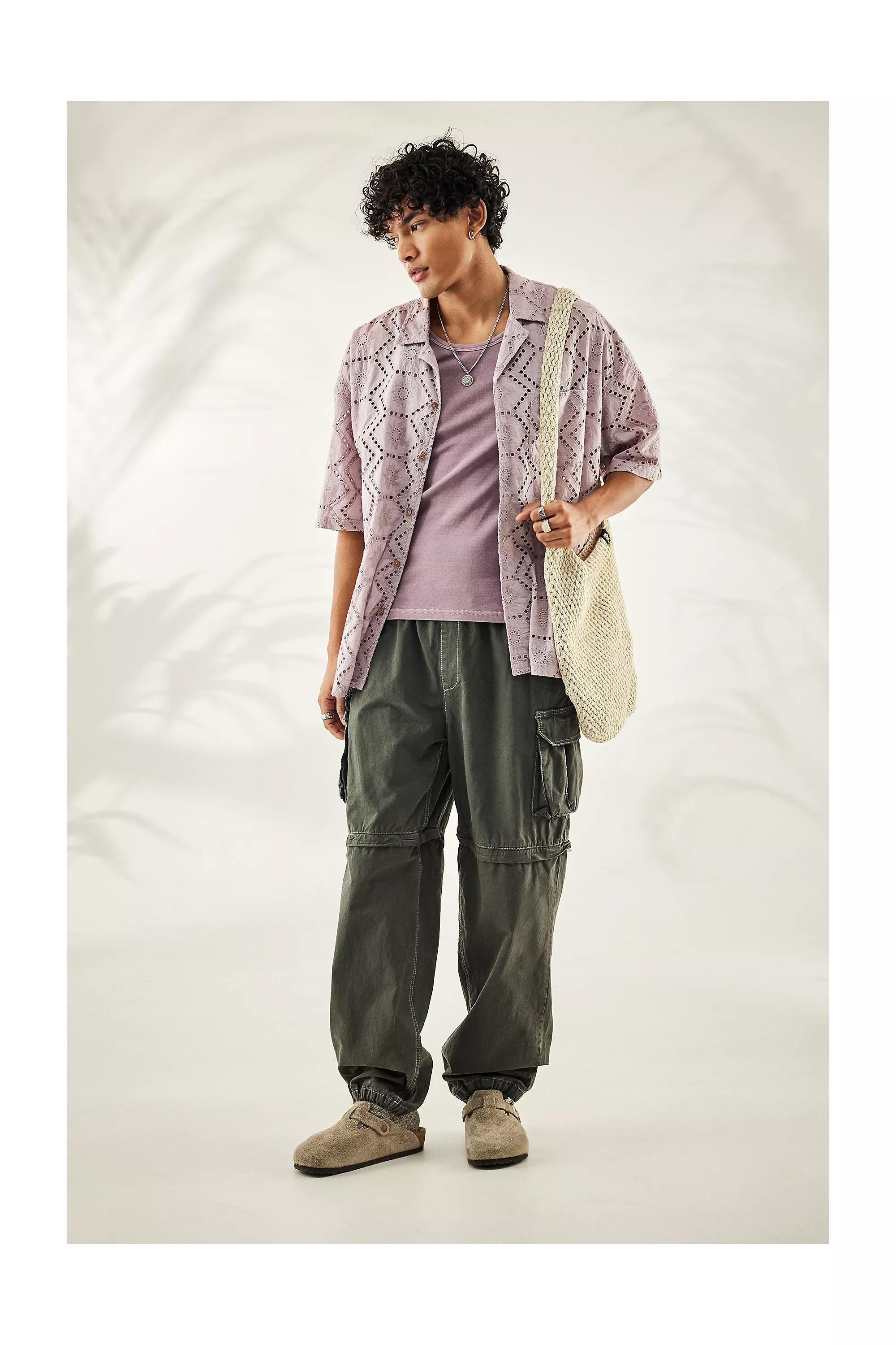 Khaki Bdg Zip Off Cargo Trousers, , large image number 2