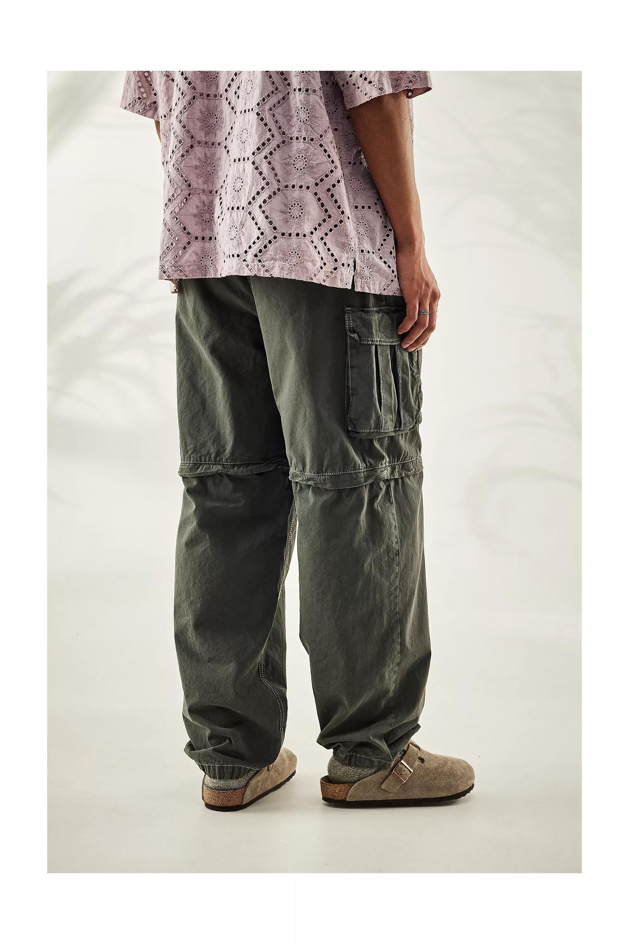 Khaki Bdg Zip Off Cargo Trousers, , large image number 3