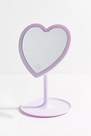 Urban Outfitters - Purple Led Heart Tabletop Mirror