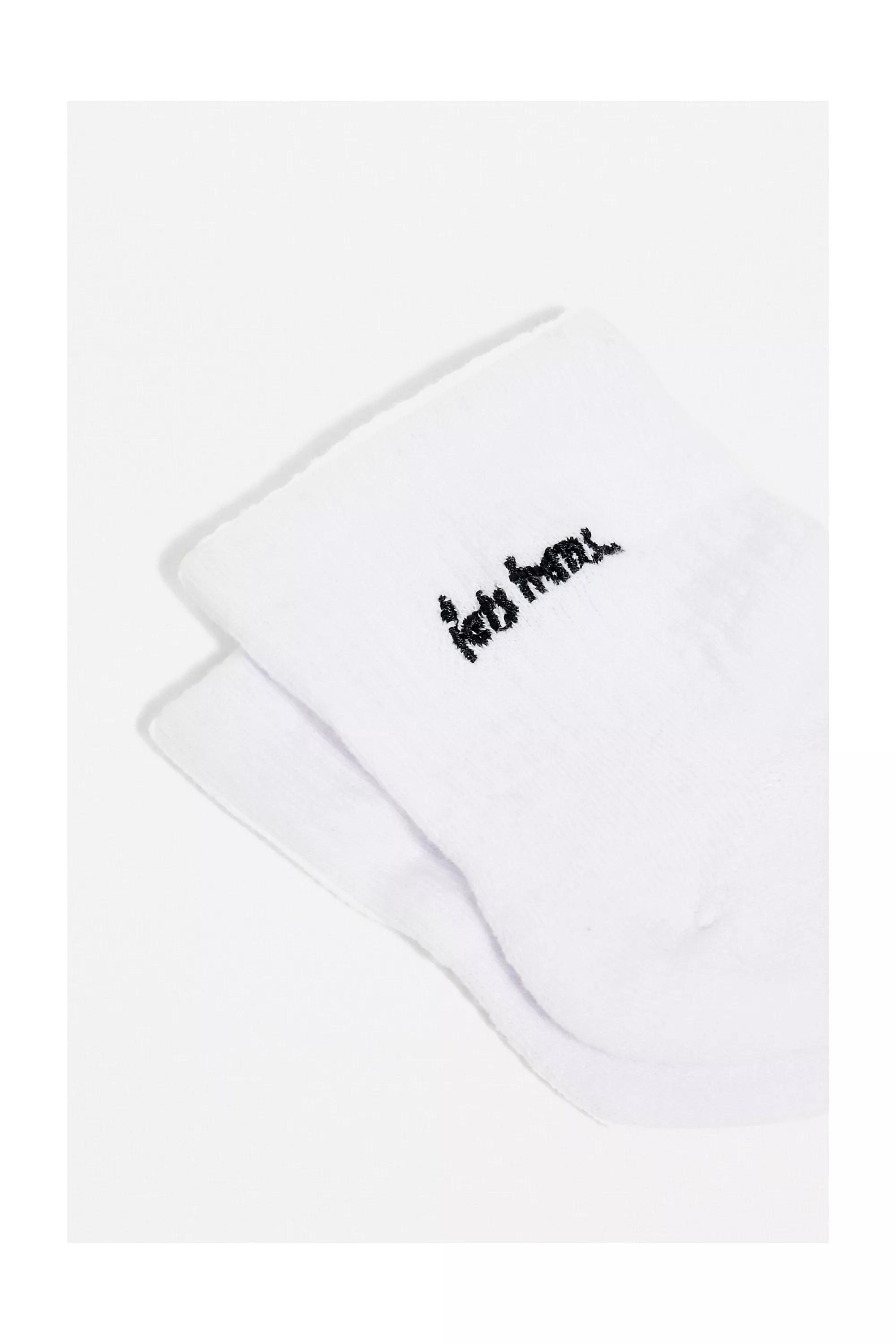 White Iets Frans... Cropped Socks, , medium