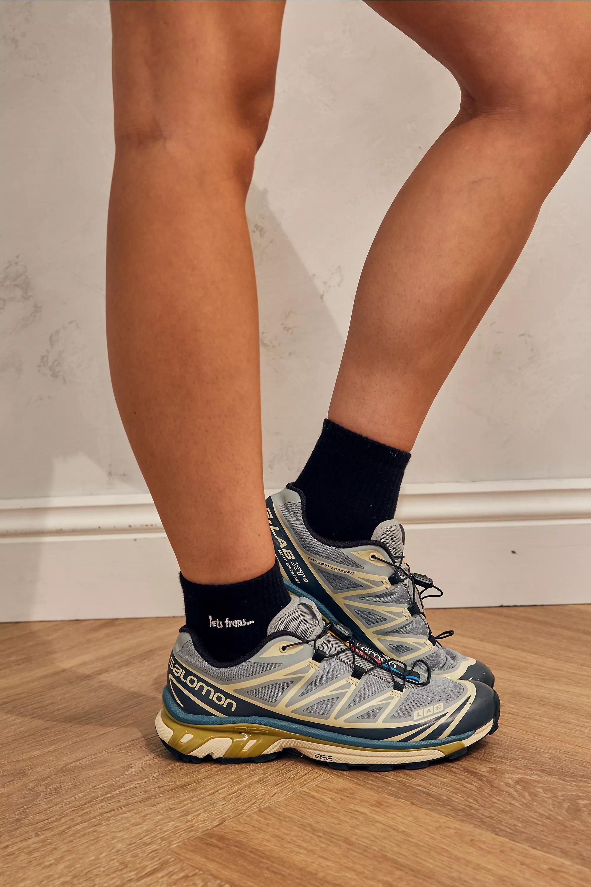 Black Iets Frans... Cropped Socks, BLK, large image number 1