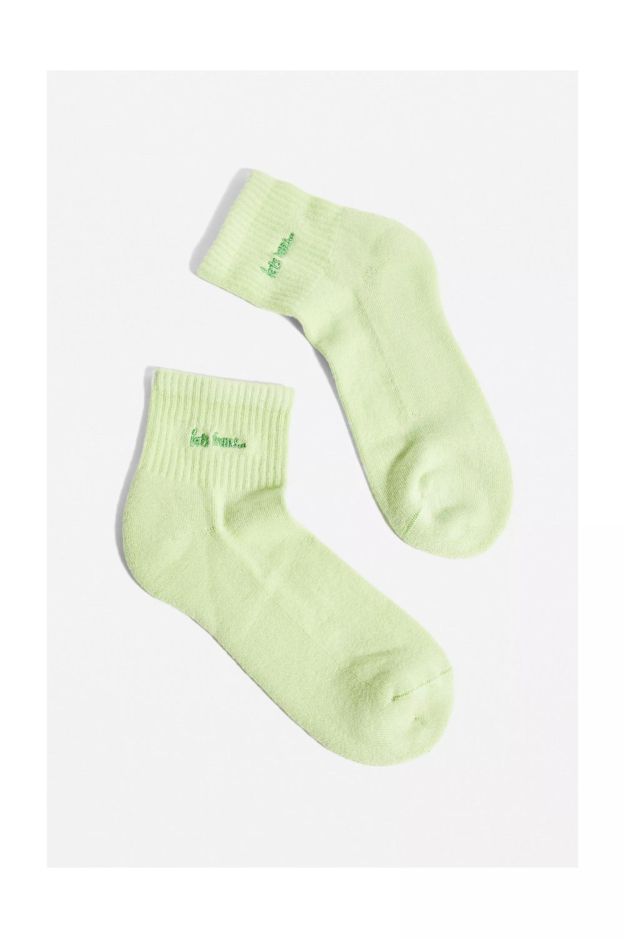 Yellow Iets Frans... Cropped Socks, , large image number 3