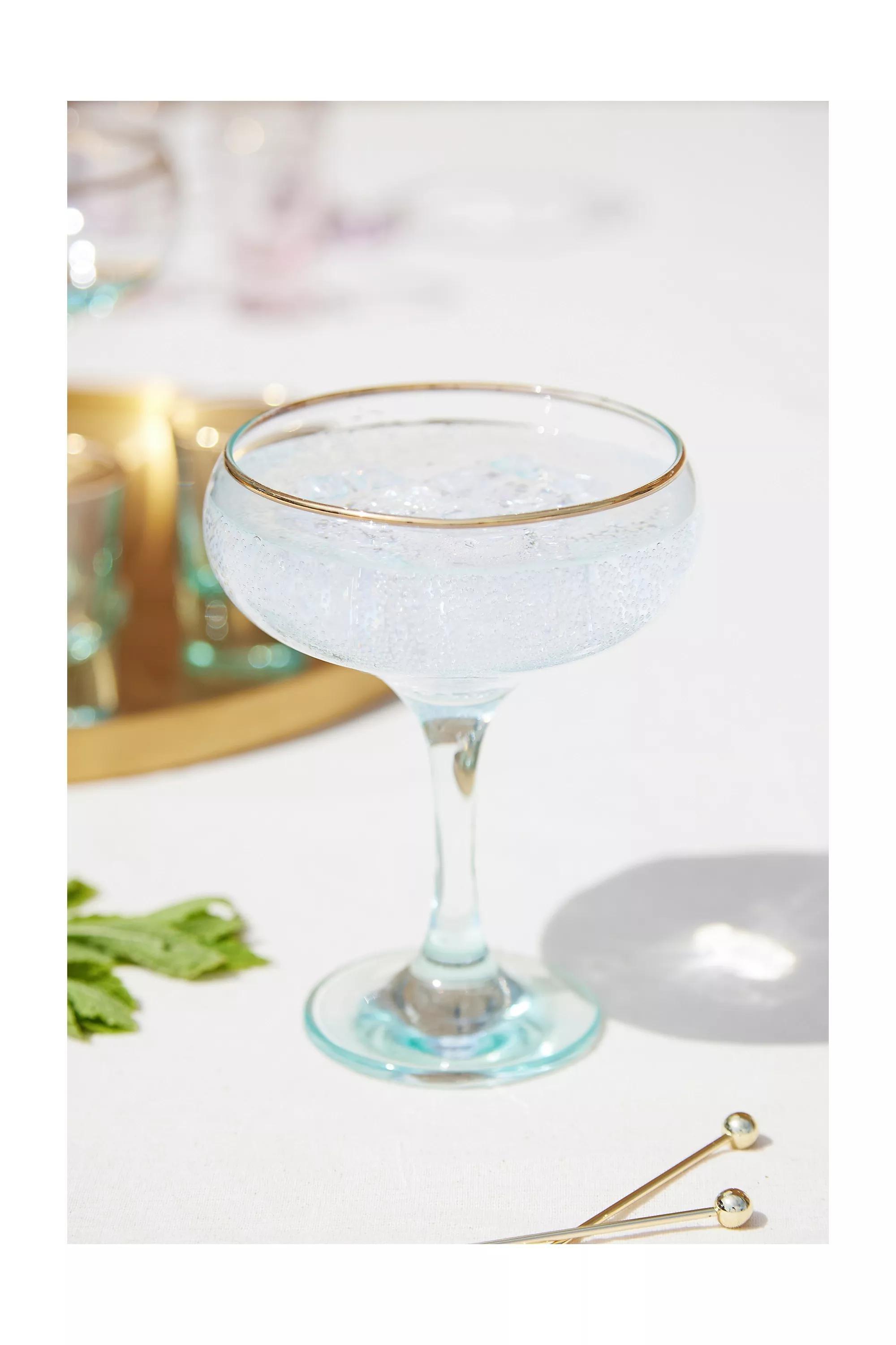 Clear Gold-Rim Coupe Glass, , large image number 0