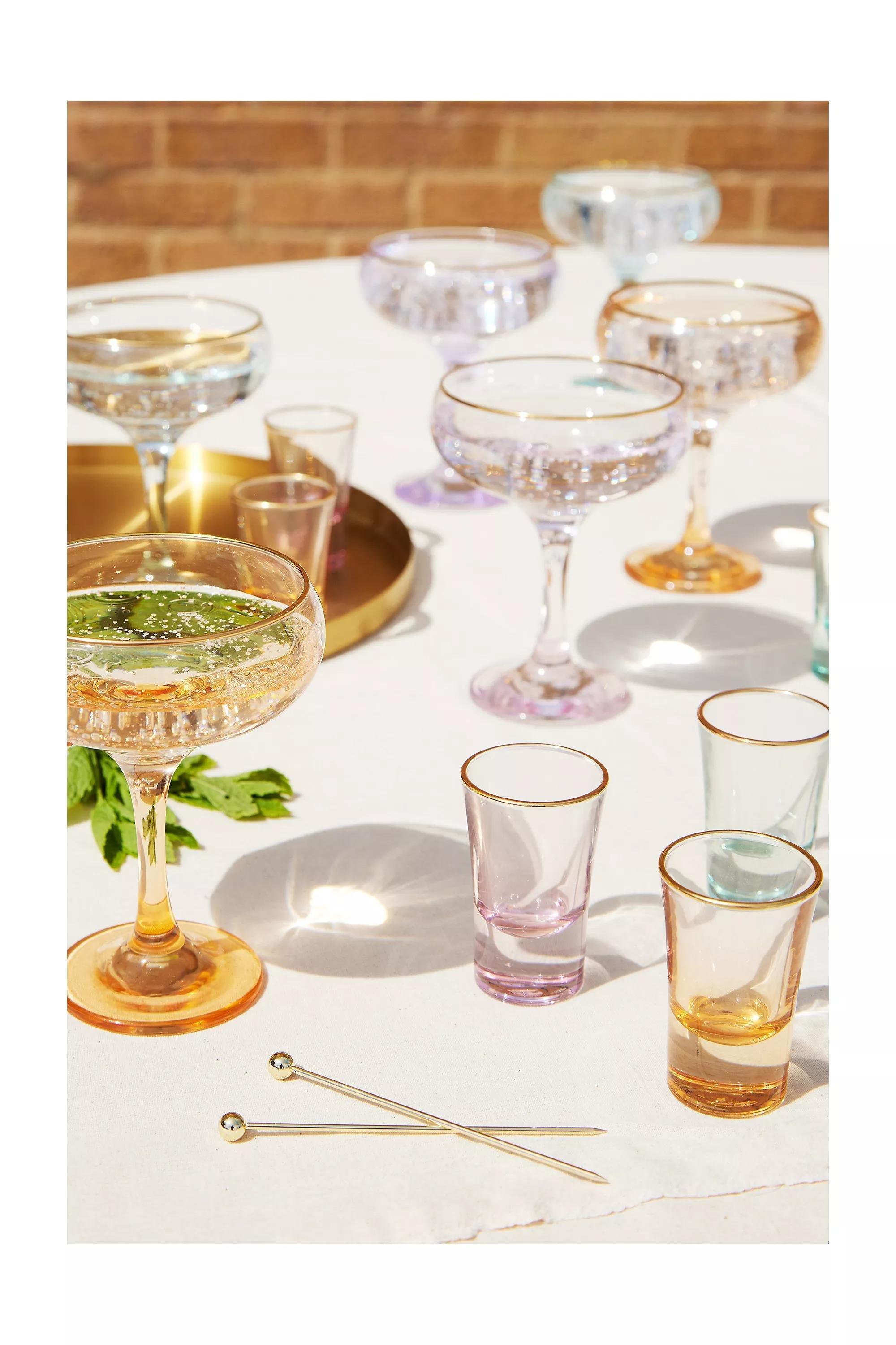 Clear Gold-Rim Coupe Glass, , large image number 1