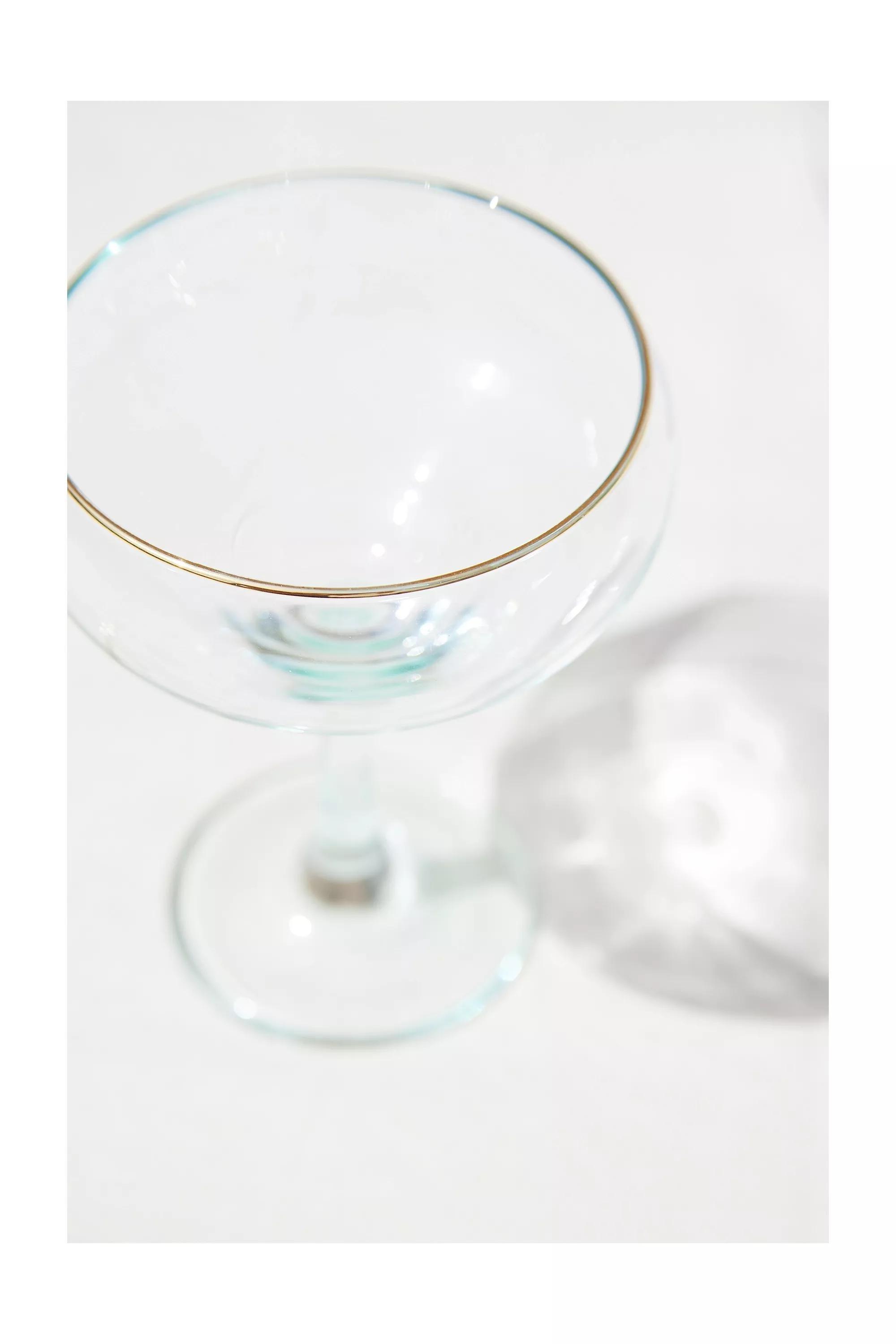 Clear Gold-Rim Coupe Glass, , large image number 2