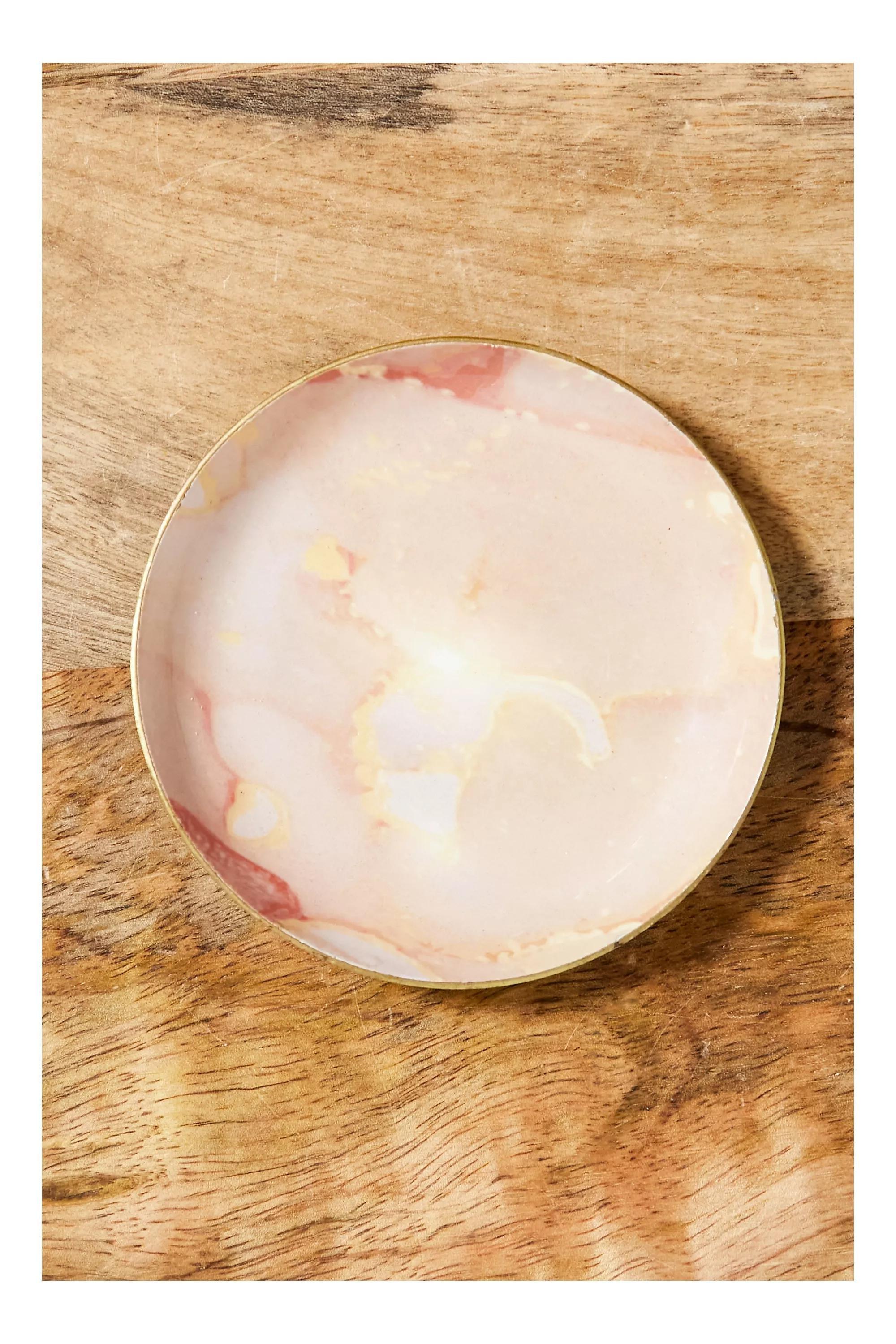 Pink Rose Agate Trinket Tray, , large image number 2