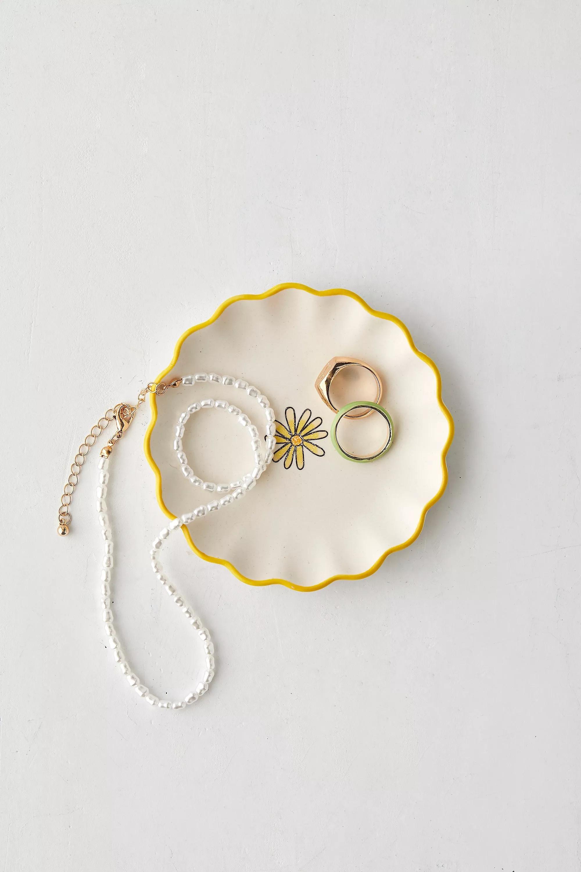 Yellow Trn:Icon Daisy Trnkt Tray, , large image number 1