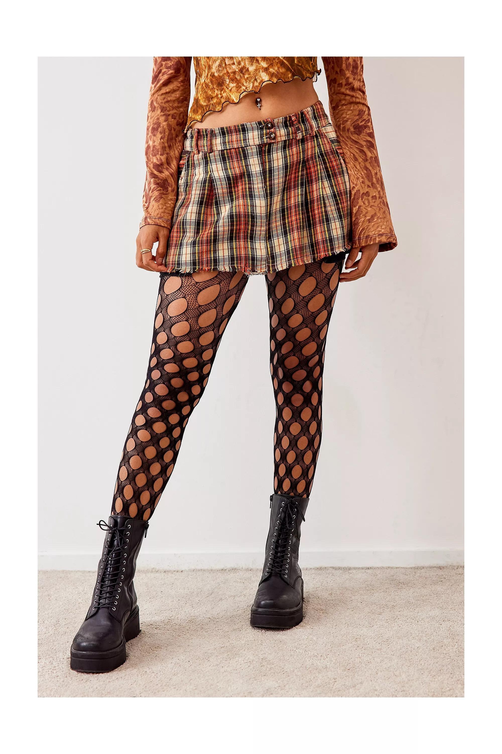 BLK Out From Under Wide Fishnet Tights, , large image number 1