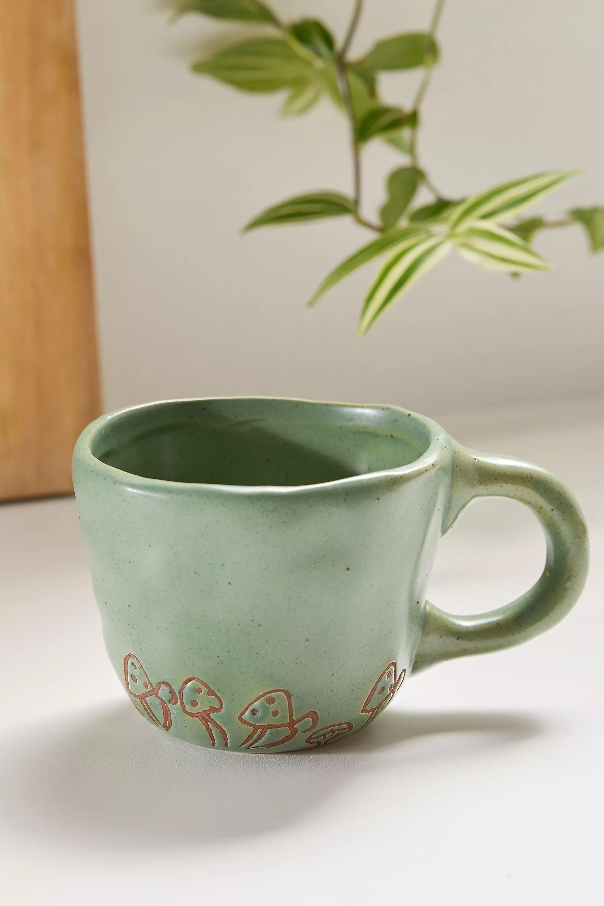 Green Peekaboo Flower Mug, GRN, large image number 0