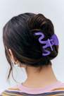 Urban Outfitters - Purple Matte Wave Claw Clip