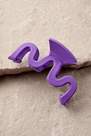 Urban Outfitters - Purple Matte Wave Claw Clip