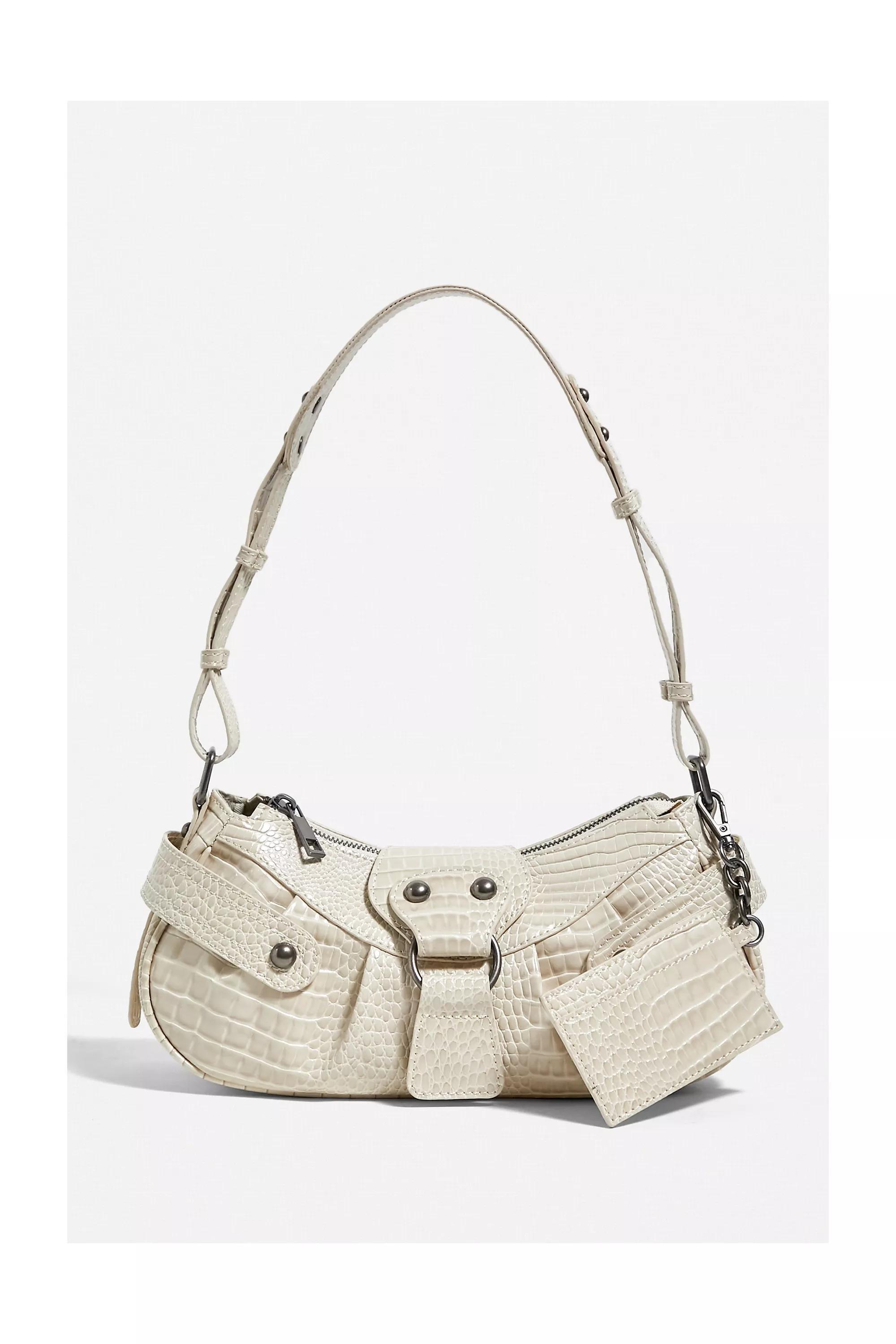 Cream Uo Y2K Biker Shoulder Bag, CREME, large image number 1